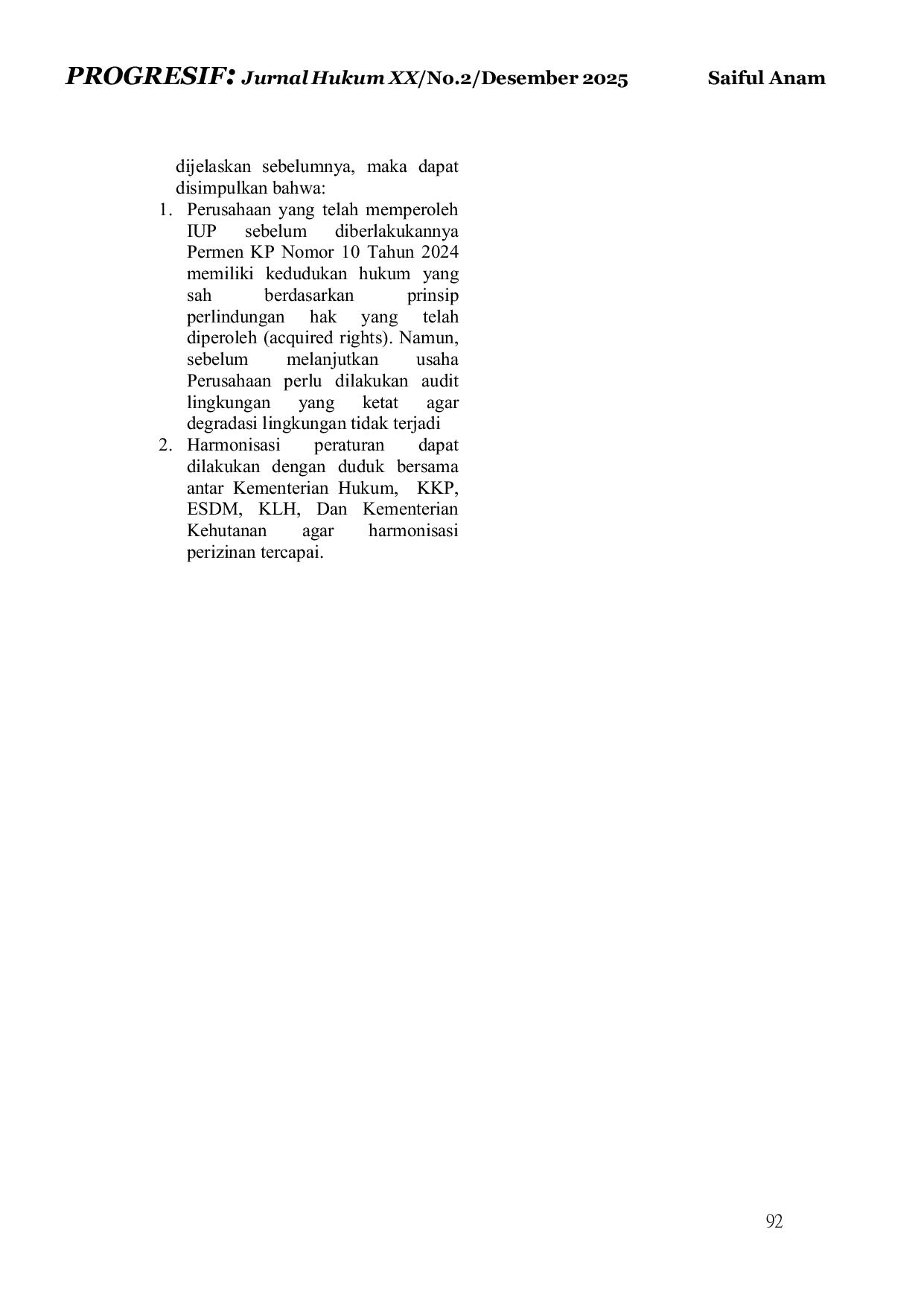 JURIS Realitas Pertambangan di Pulau Mikro