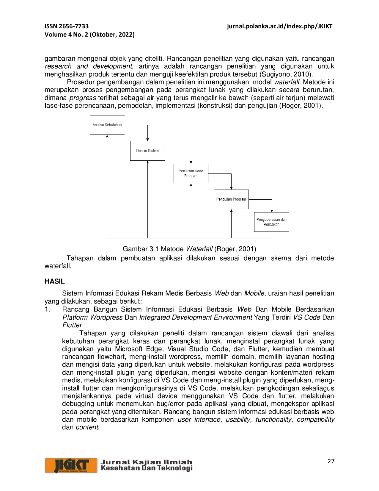 JURIS Sistem Informasi Edukasi Rekam Medis Berbasis Web dan Mobile