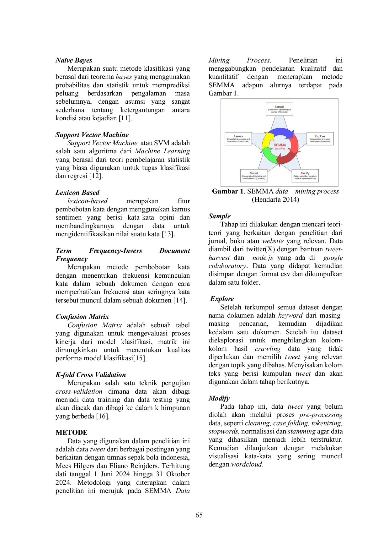 JURIS Analisis Sentimen Pada Media Sosial Twitter X Terhadap Pemain Diaspora Di Tim Nasional Sepak Bola Indonesia Studi Kasus Pesepakbola Mees Hilgers Dan Eliano Reinjders Menggunakan Metode Na ve Bayes Da