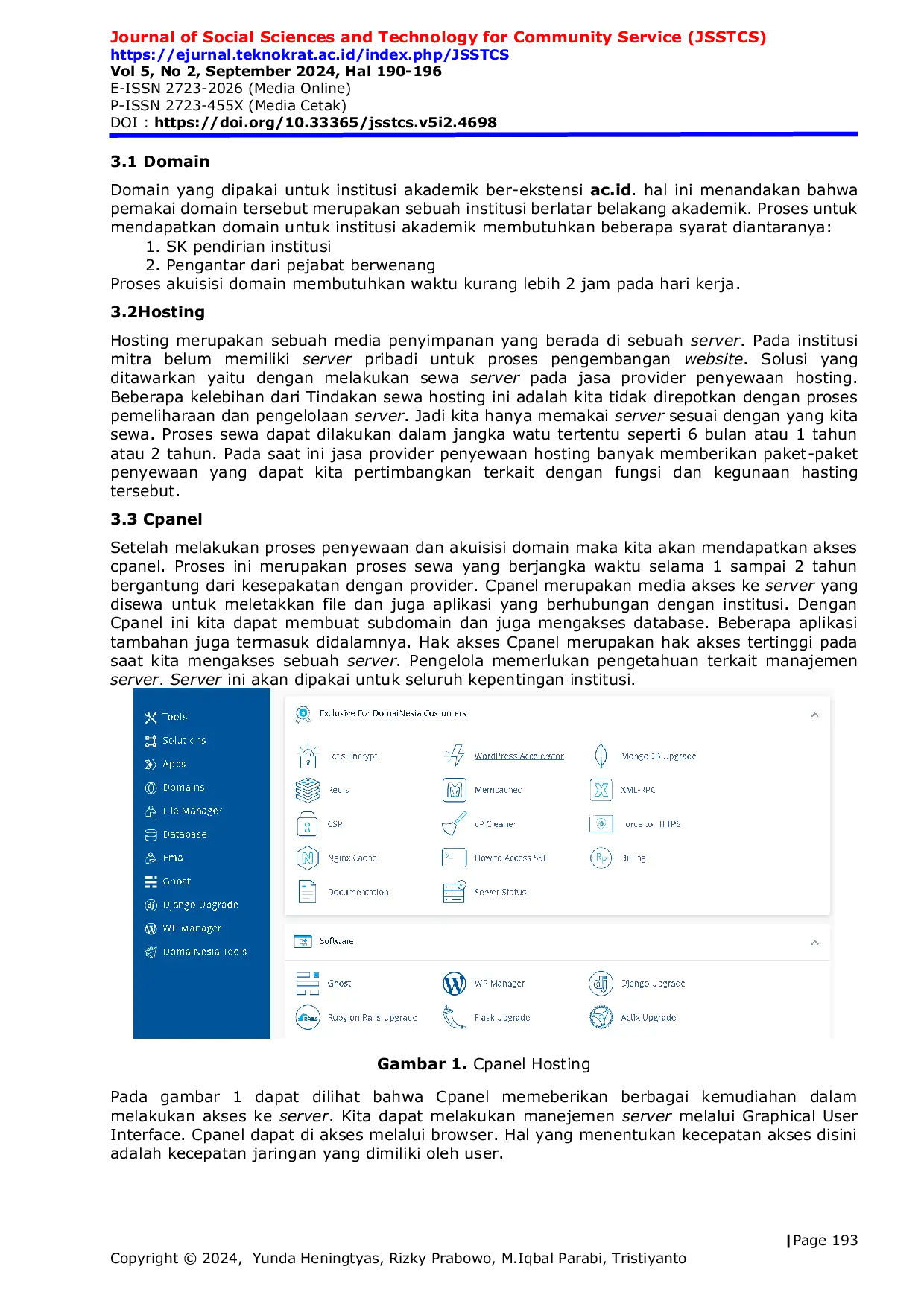 JURIS Pendampingan Pengembangan Website Institusi Sebagai Media Promosi