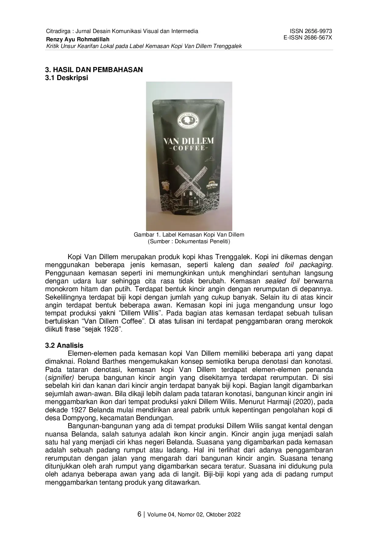 juris Kritik Unsur Kearifan Lokal pada Label Kemasan Kopi Van Dillem Trenggalek