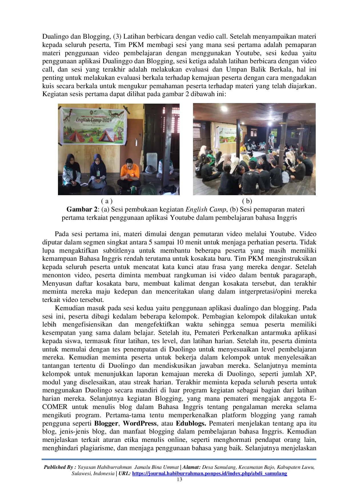 JURIS Strategi Meningkatkan Kemampuan Bahasa Inggris Anggota E COMER Melalui Program English Camp Berbasis Digital