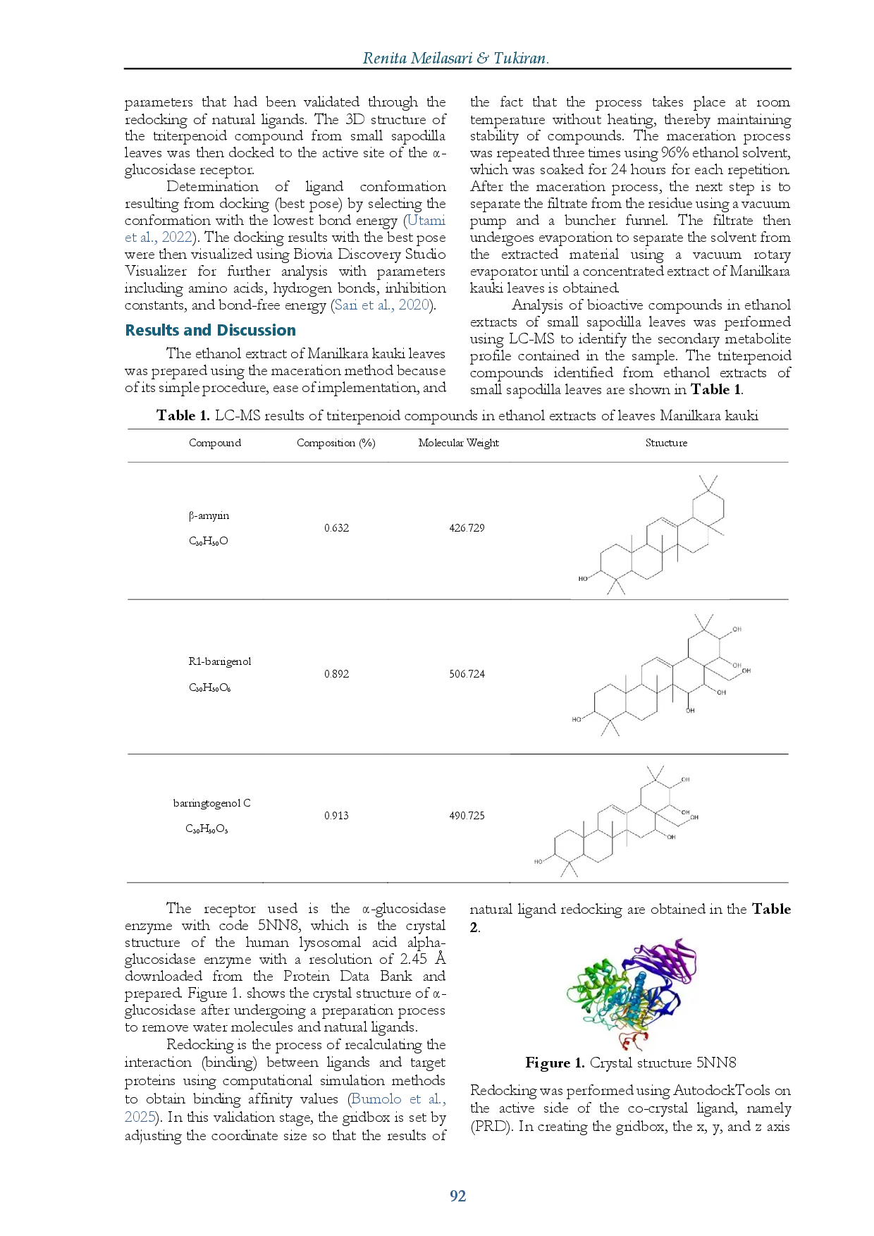 juris Silico Study of Alpha Glucosidase Inhibitory Activity of Triterpenoid Compounds from Ethanol Leaf Extract of Manilkara Kauki