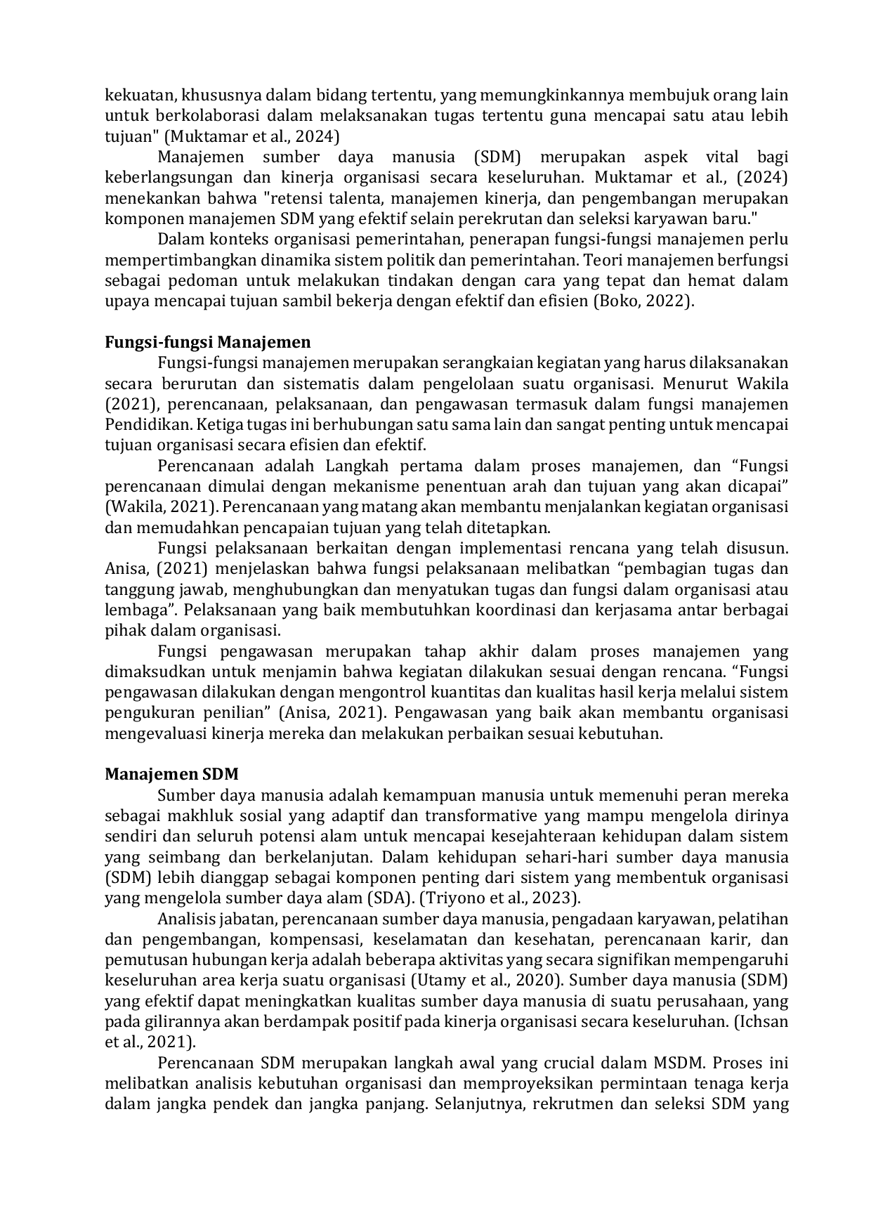 JURIS Penerapan Fungsi Manajemen Dalam Pengelolaan Sumber Daya Manusia Pada Dinas Perikanan Kabupaten Malang