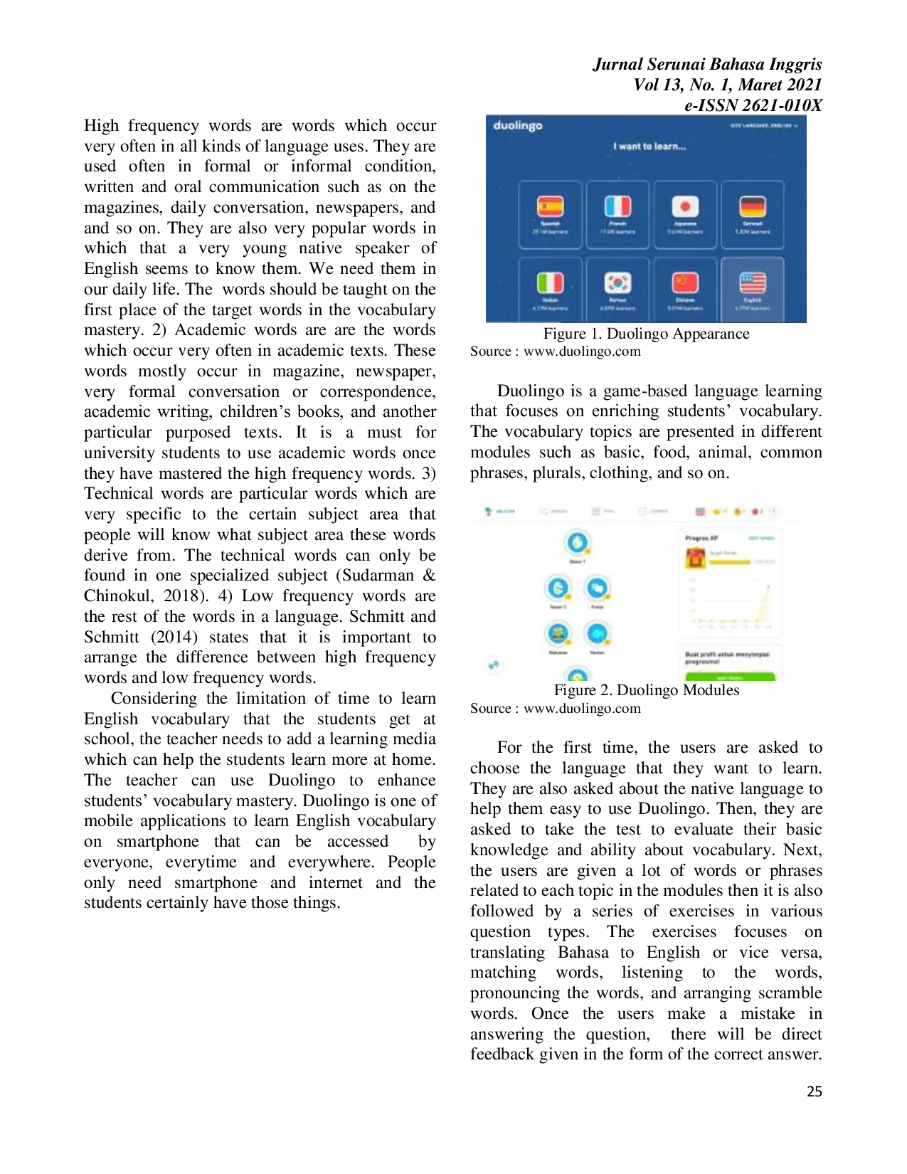 JURIS THE EFFECT OF DUOLINGO USAGE ON STUDENTS VOCABULARY MASTERY OF SEVENTH GRADE STUDENTS AT MTs PAB 1 HELVETIA