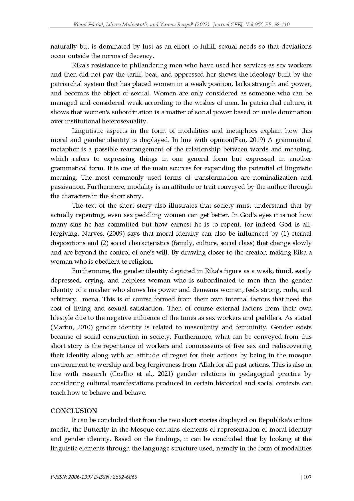 juris Moral And Gender Identity In The Story Of The Butterfly In The Mosque