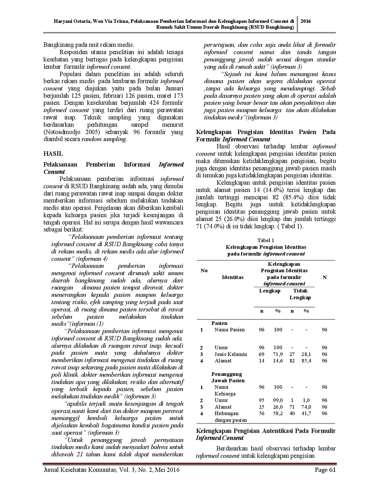 juris Pelaksanaan Pemberian Informasi Dan Kelengkapan Informed Consent Di Rumah Sakit Umum Daerah Bangkinang Rsud Bangkinang