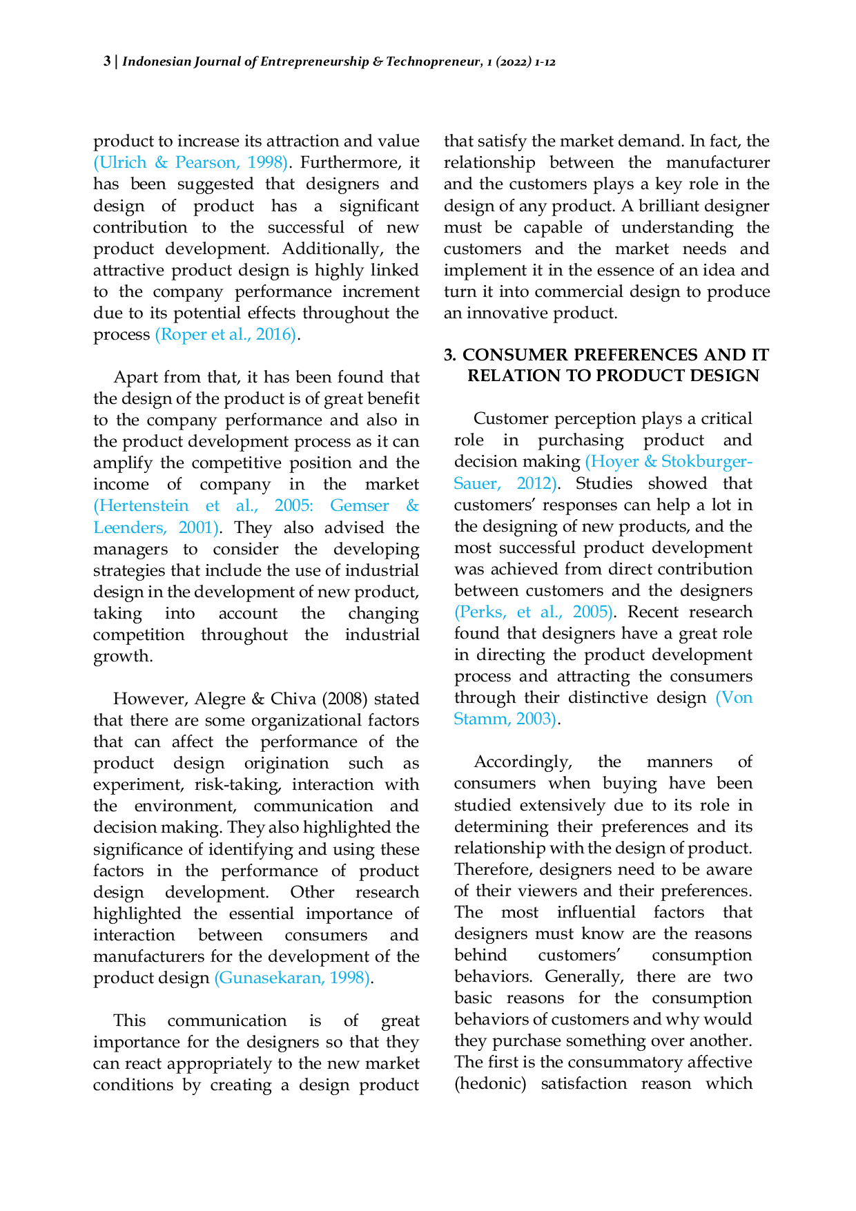 JURIS The Importance of Product Design and Its Role in Innovation Marketing and Consumers Preferences of Product