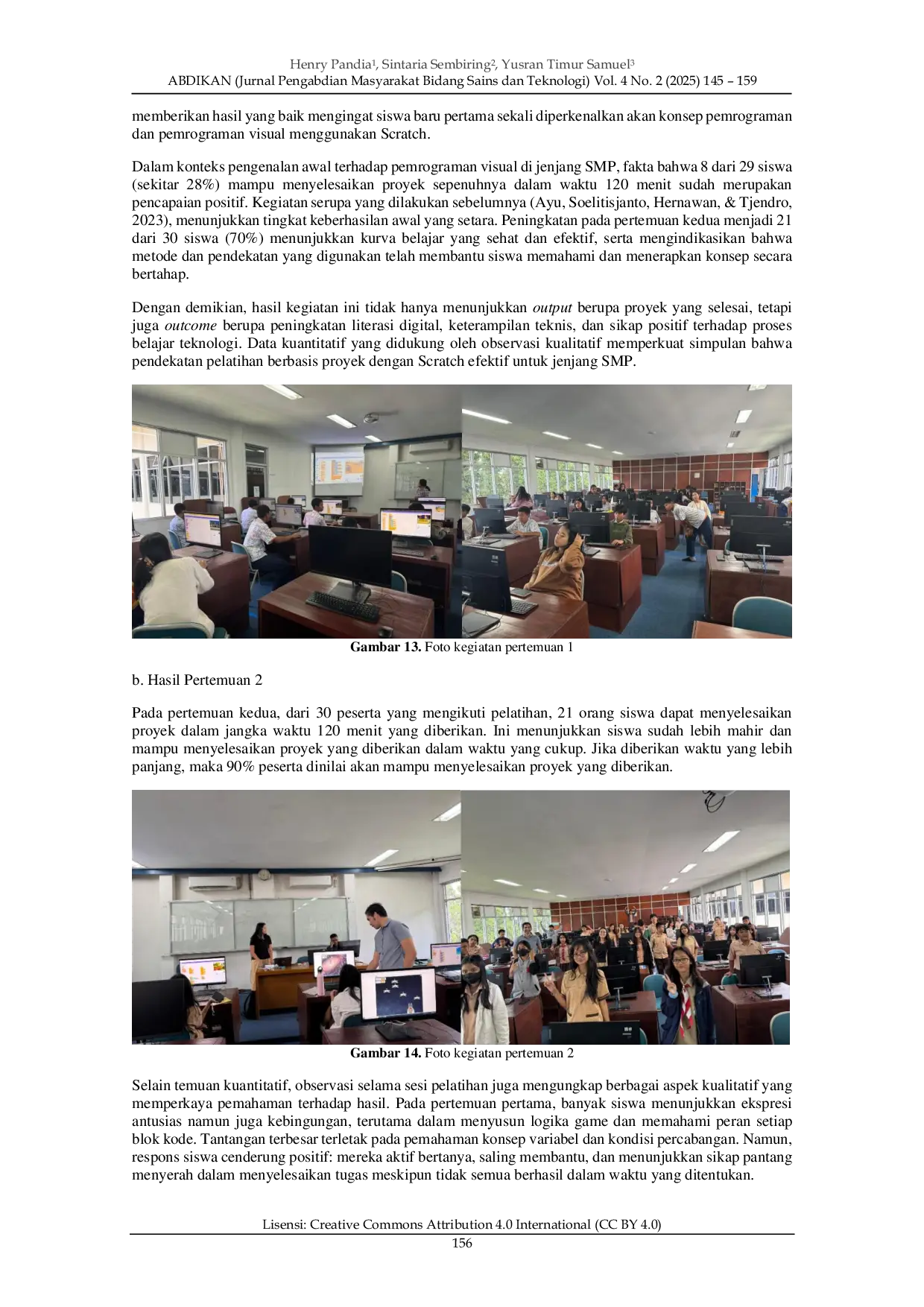JURIS Peningkatan Pemahaman Siswa terhadap Proses Pembuatan Game Edukatif di Sekolah Perguruan Advent Parongpong