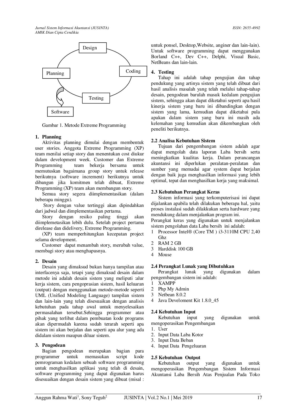 JURIS Sistem Informasi Akuntansi Laba Bersih Atas Penjualan Studi Kasus Toko Istana Buah Bandar Lampung