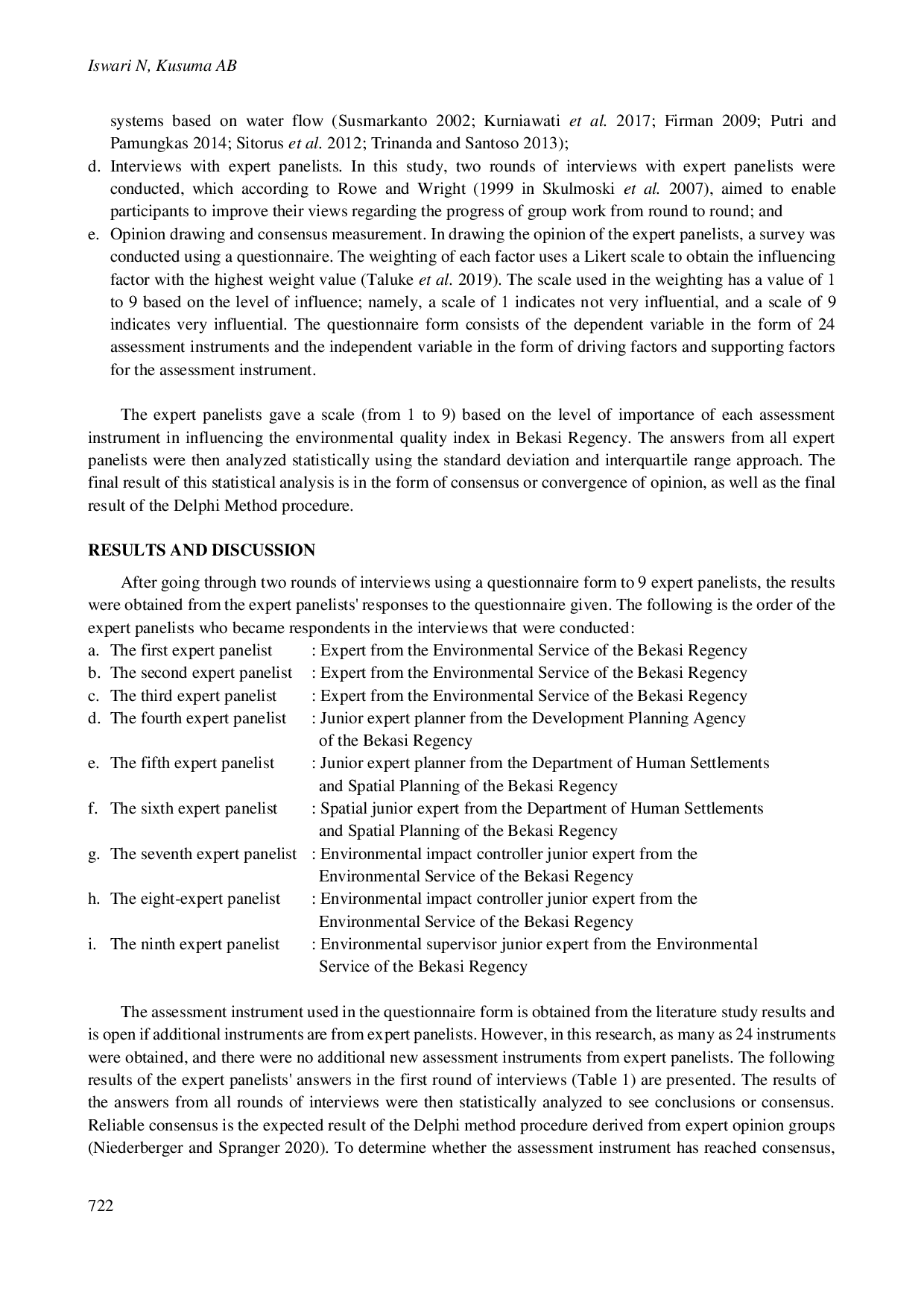 juris Analisis faktor faktor yang memengaruhi indeks kualitas lingkungan hidup di Kabupaten Bekasi