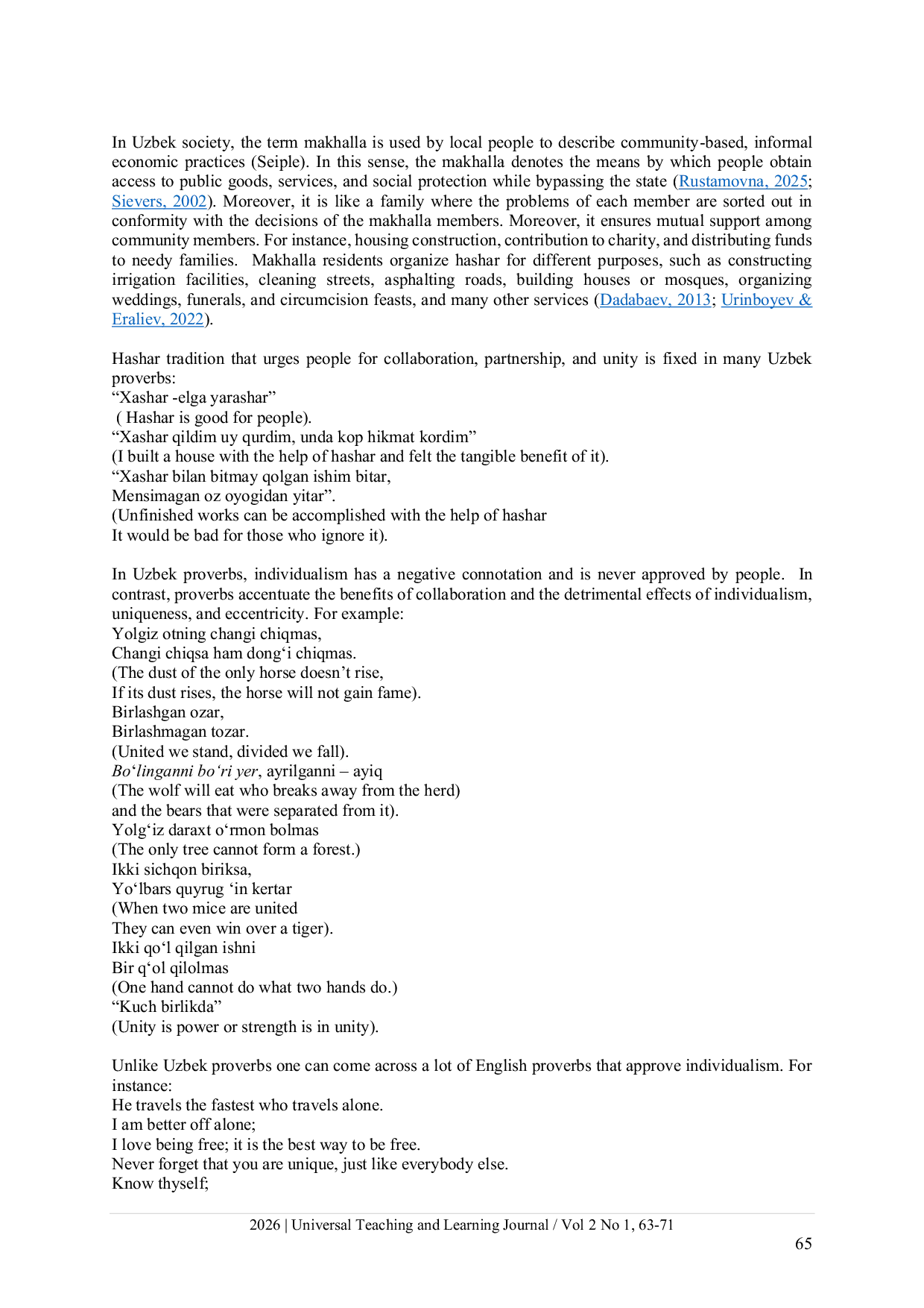 JURIS Linguacultural Features of English and Uzbek Paremias