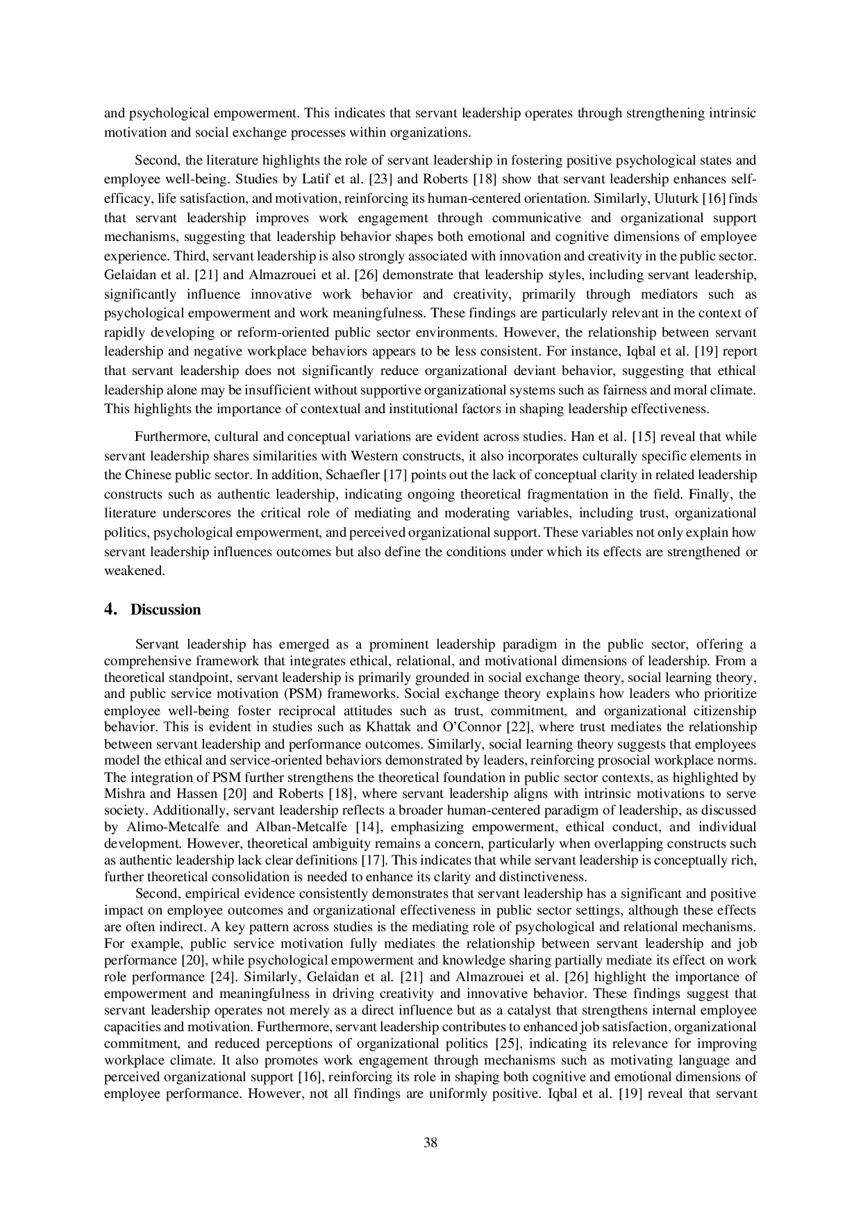 JURIS Servant Leadership in Public Sector Organizations A Literature Review