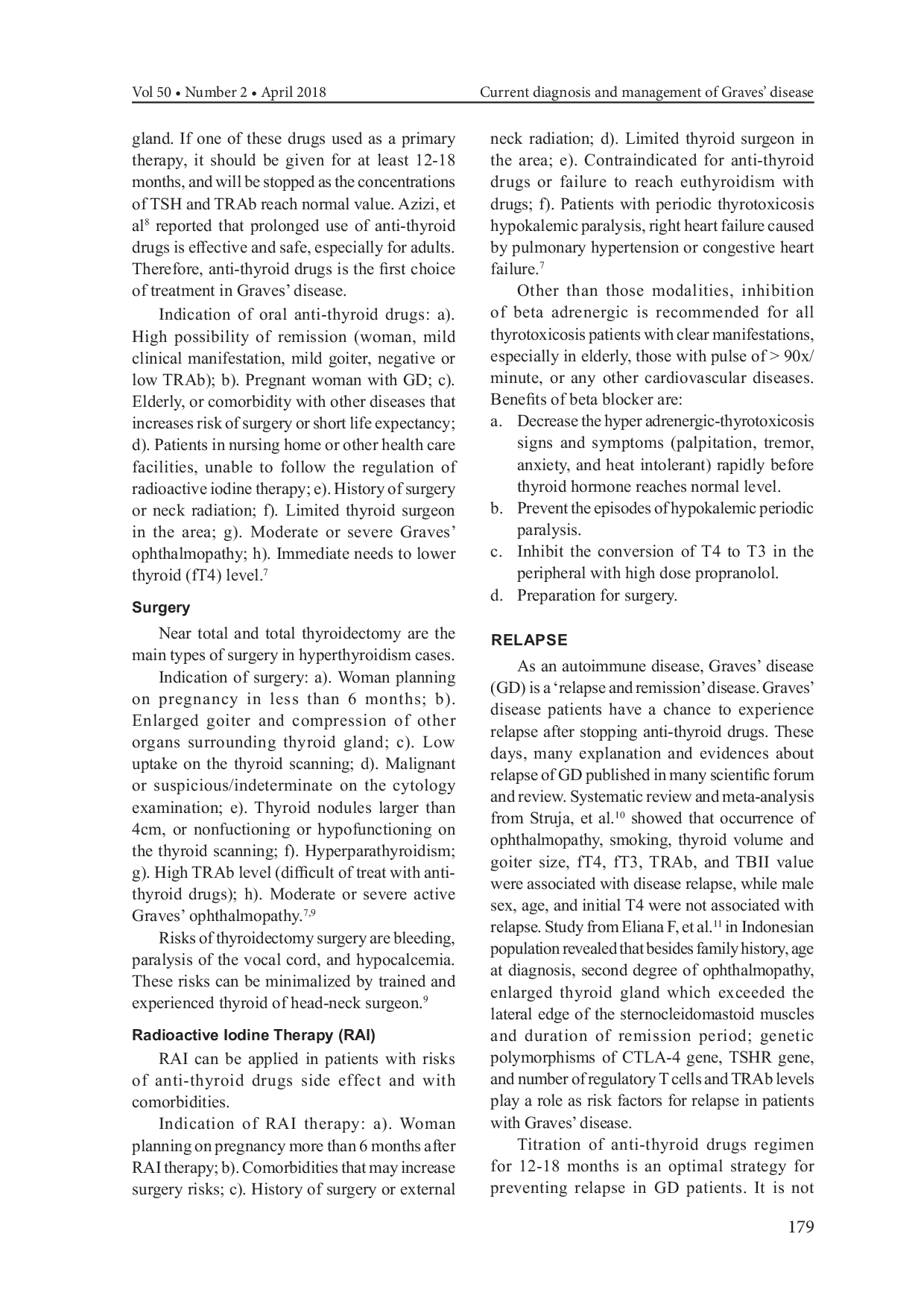JURIS Current Diagnosis and Management of Graves Disease