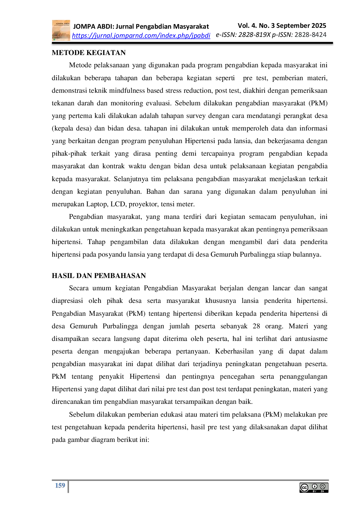 JURIS Edukasi Mindfulness Based Stress Reduction Pada Penderita Hipertensi