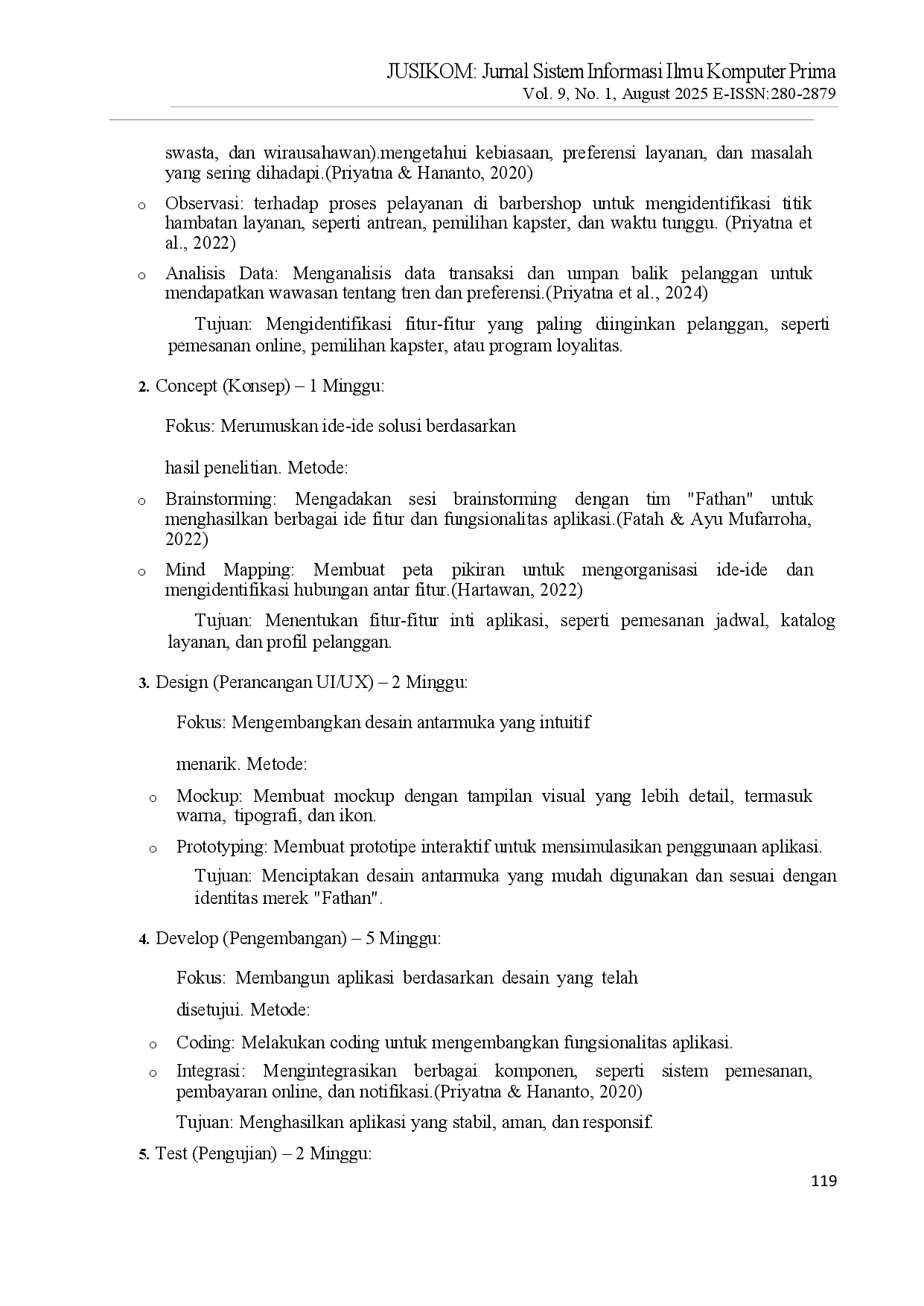 juris PERANCANGAN UI UX APLIKASI BARBERSHOP FATHAN DENGAN MENGGUNAKAN METODE USER CENTERED DESIGN UCD Pada Aplikasi Fathan Barbershop