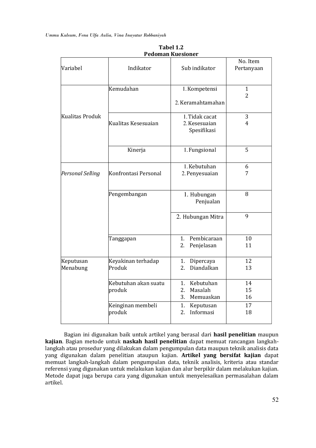 JURIS Pengaruh Kualitas Produk dan Personal Selling Terhadap Keputusan Nasabah dalam Memilih Produk Tabungan Barokah di BPRS Bhakti Sumekar Sumenep