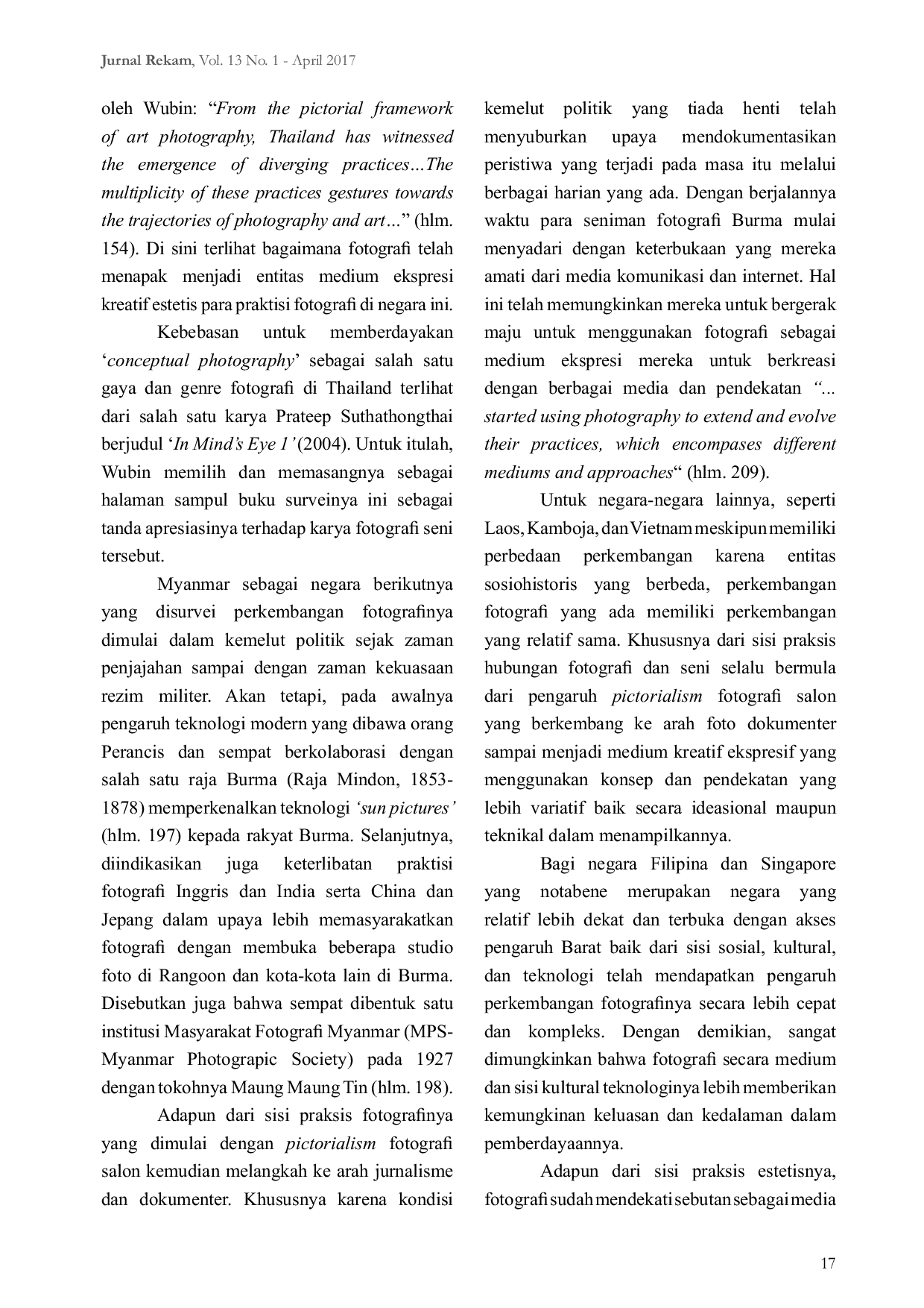 JURIS Book Review Photography In Southeast Asia A Survey