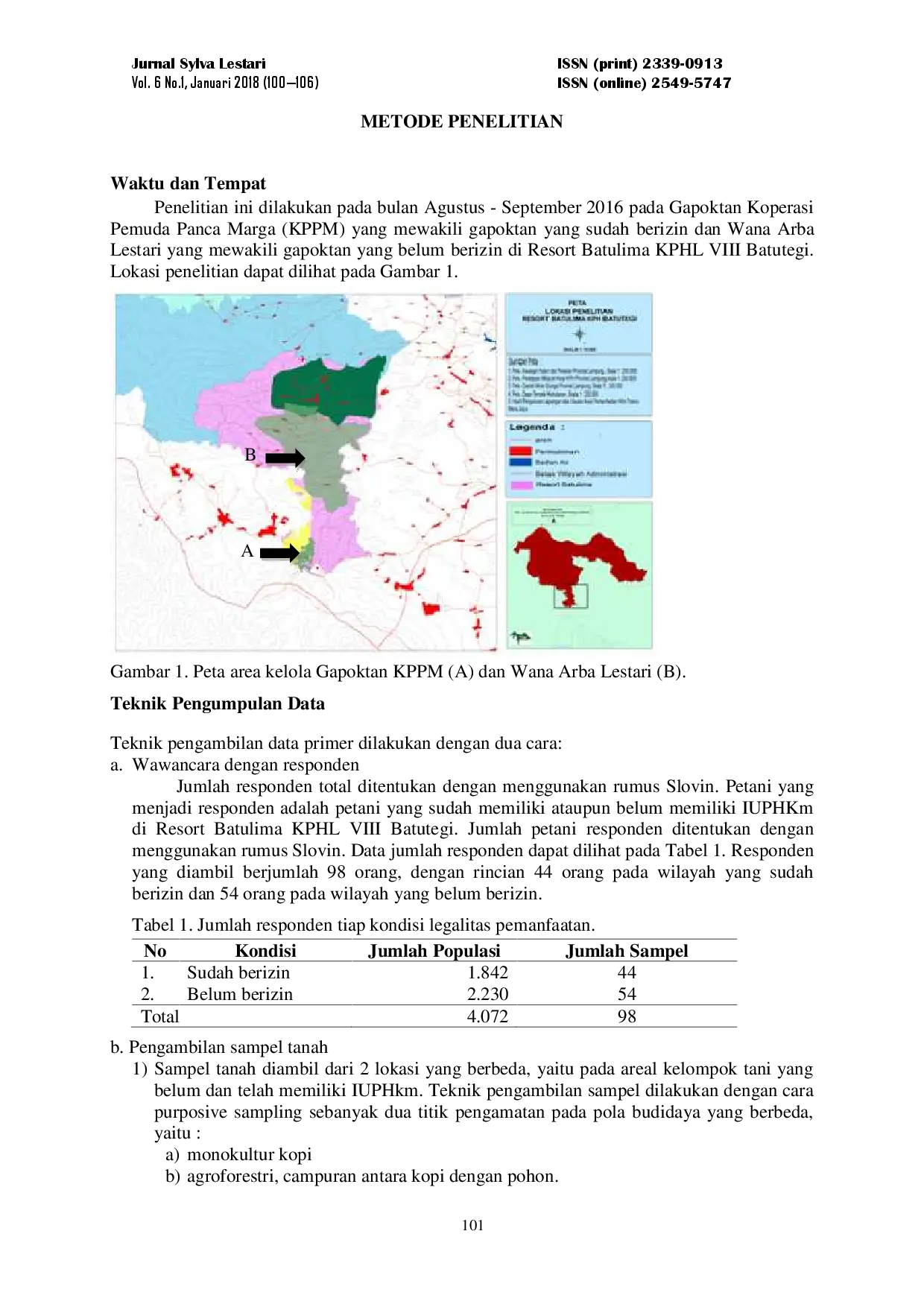 juris Pengaruh Pola Budidaya pada Hutan Kemasyarakatan di Areal Kelola KPH VIII Batutegi terhadap Pendapatan Petani dan Kesuburan Tanah Silviculture Effect in Community Forestry in KPHL VIII Batutegi to Fa