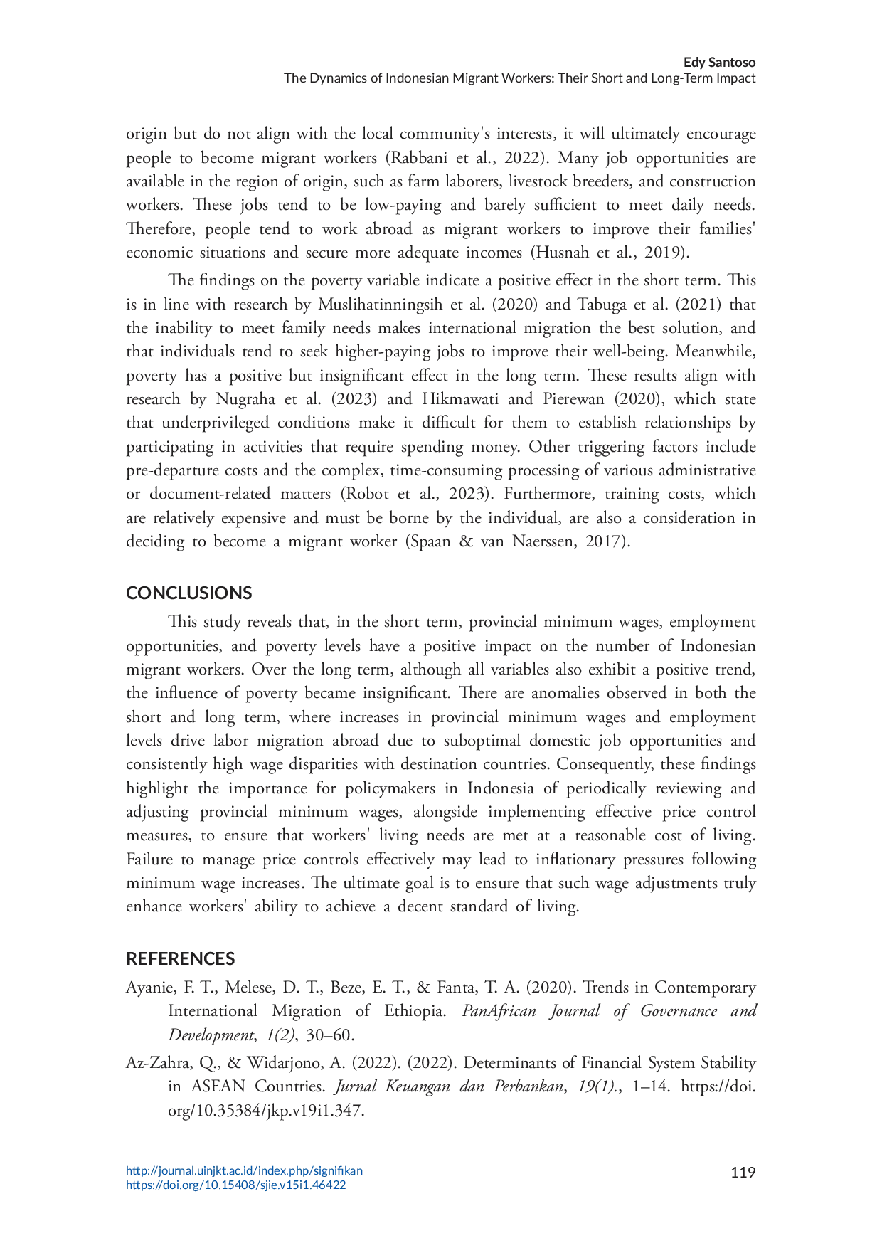 JURIS The Dynamics of Indonesian Migrant Workers Their Short and Long Term Impact