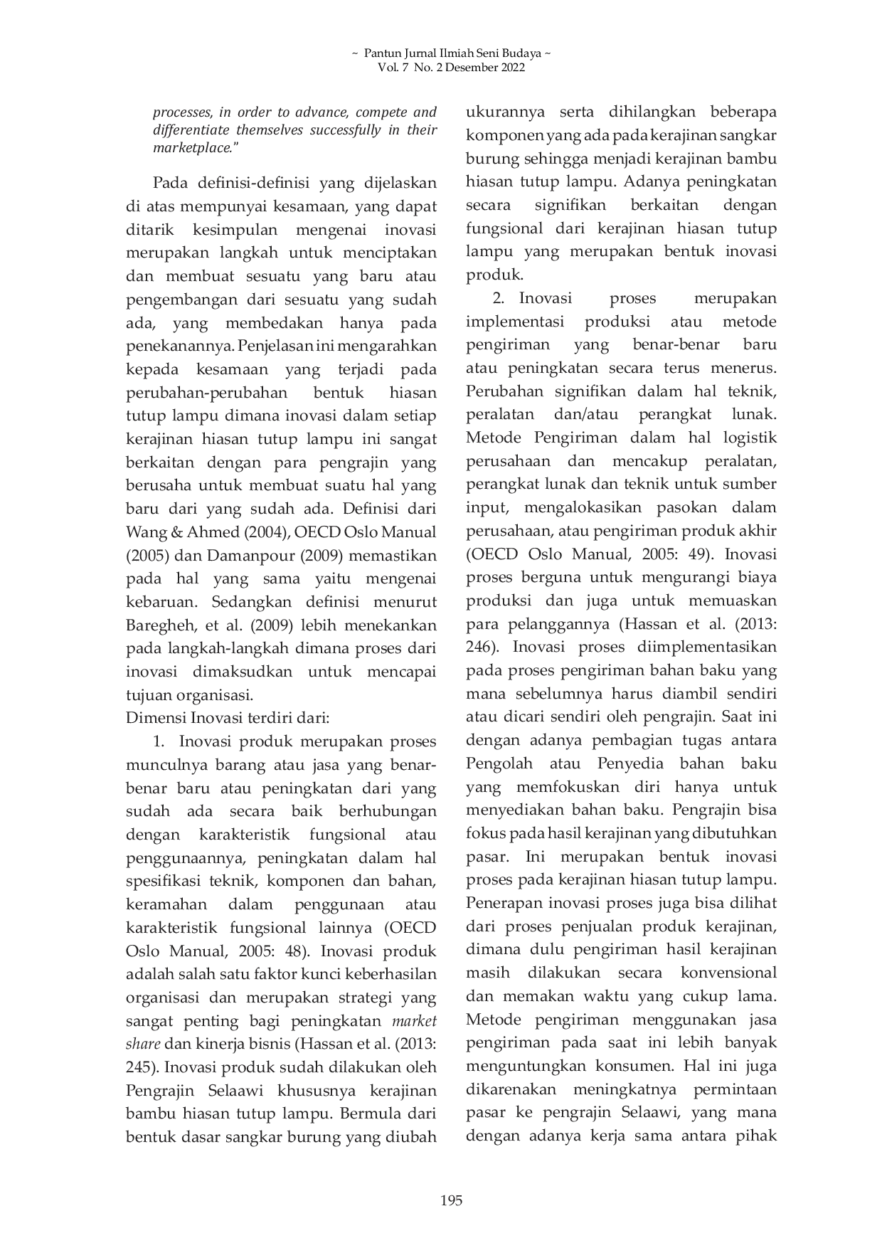 JURIS Kreatifitas Pengrajin Dalam Pengembangan Kerajinan Bambu Desa Selaawi Kecamatan Garut