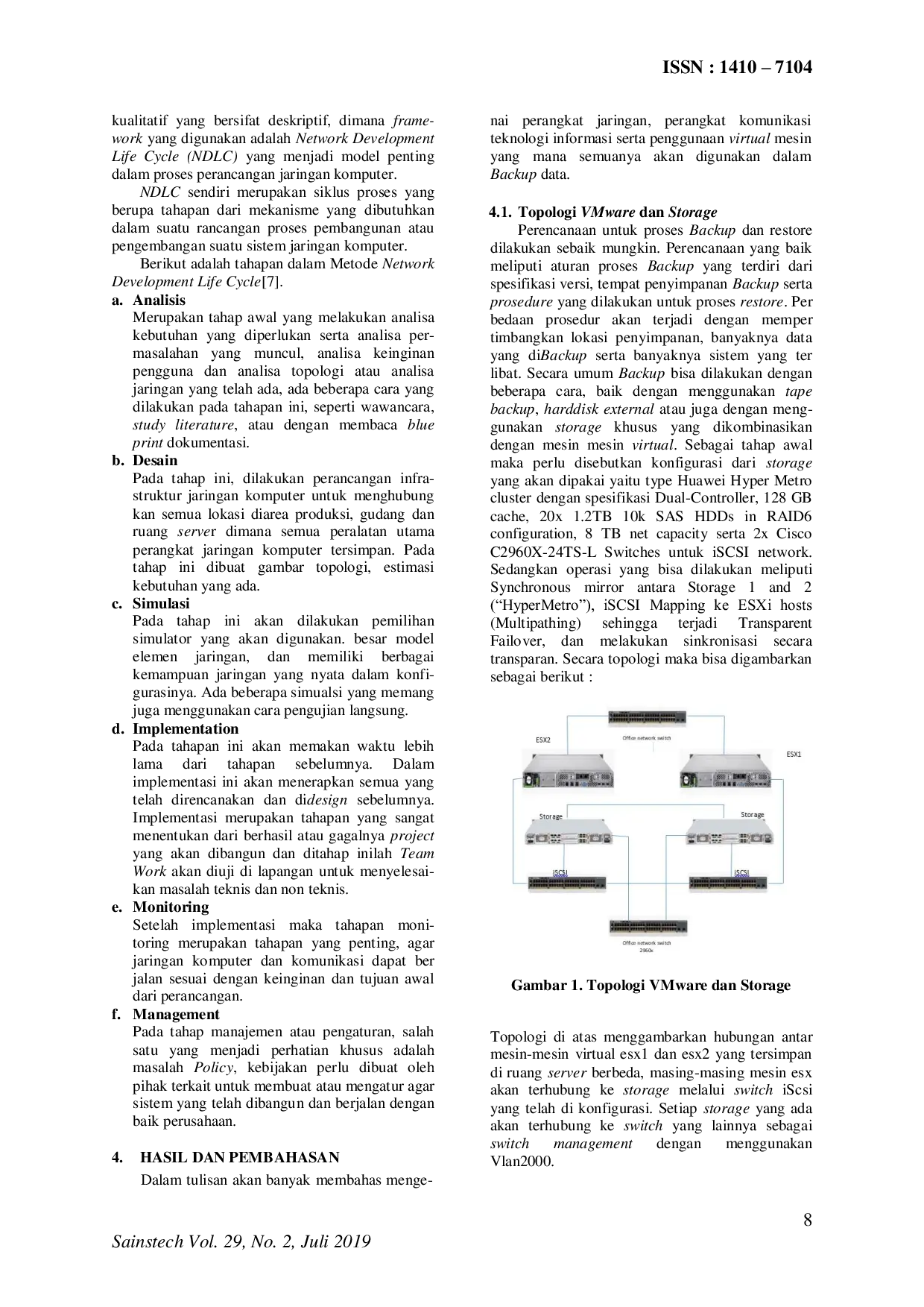 JURIS Implementasi Sistem Backup Data Perusahaan Sebagai Bagian dari Disaster Recovery Plan