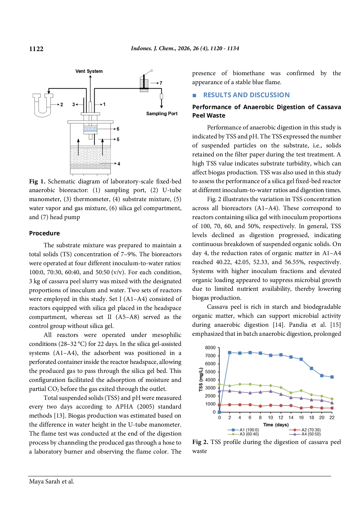 JURIS Kinetic Modeling of Biomethane Production from Cassava Peel Waste Impact of Silica Gel as an Adsorbent