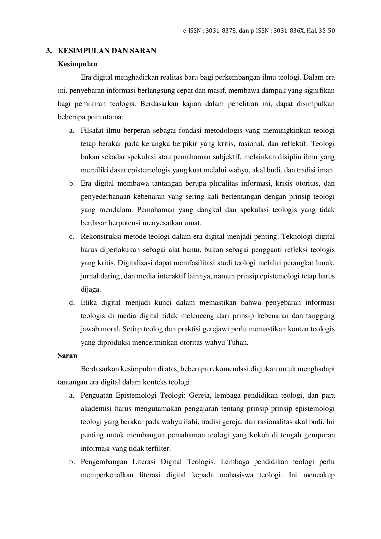 JURIS Filsafat Ilmu Teologi dalam Era Digital