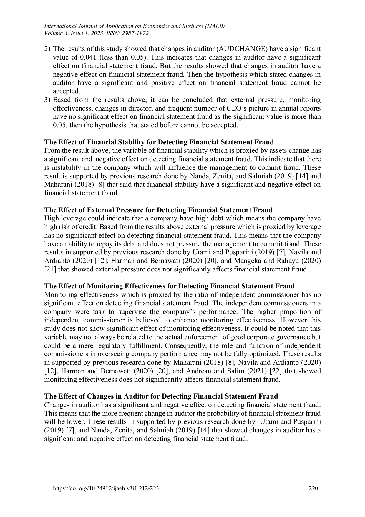 JURIS Fraud Pentagon Theory For Detecting Financial Statement Fraud In Banking Industry