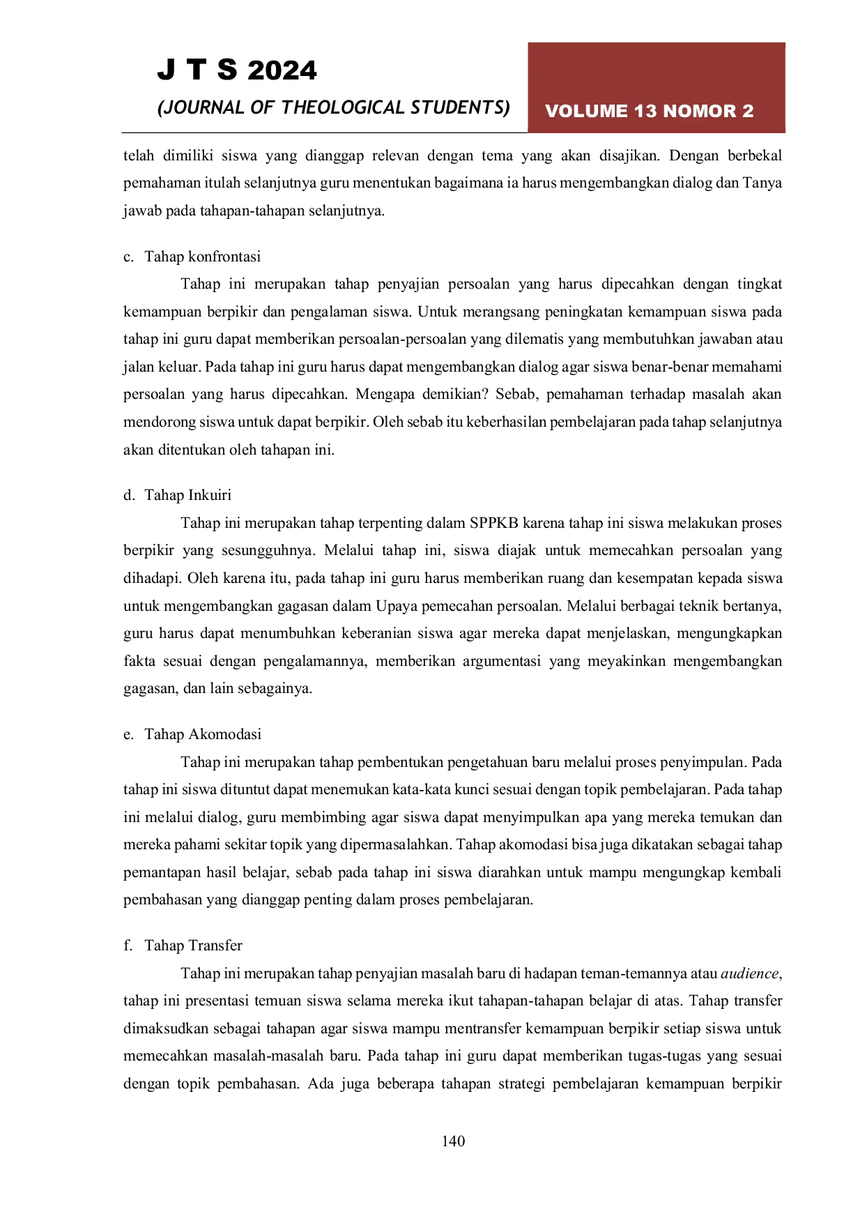 JURIS Analisis Efektivitas Strategi Pembelajaran Peningkatan Kemampuan Berpikir Dalam Mata Pelajaran Guru Agama Kristen