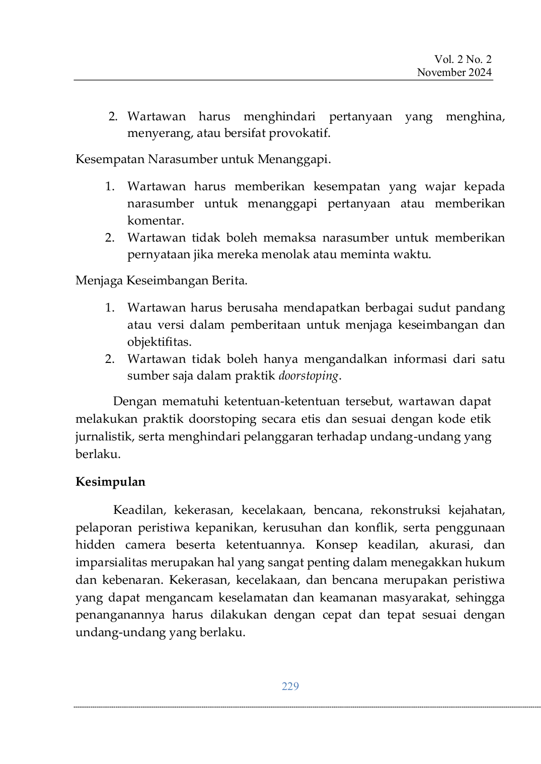 JURIS Perilaku Penyiaran Jurnalistik Serta Standar Program Siaran Dalam Bentuk Hidden Camera dan Doorstoping di Era 4 0