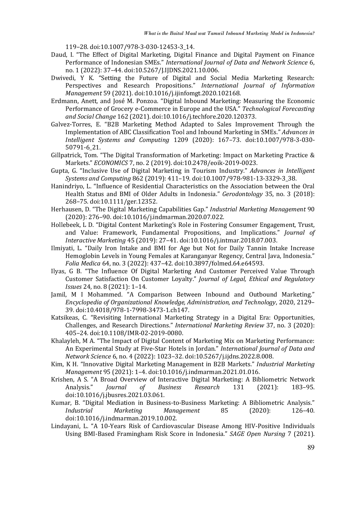 JURIS What is the Baitul Maal wat Tamwil Inbound Marketing Model in Indonesia