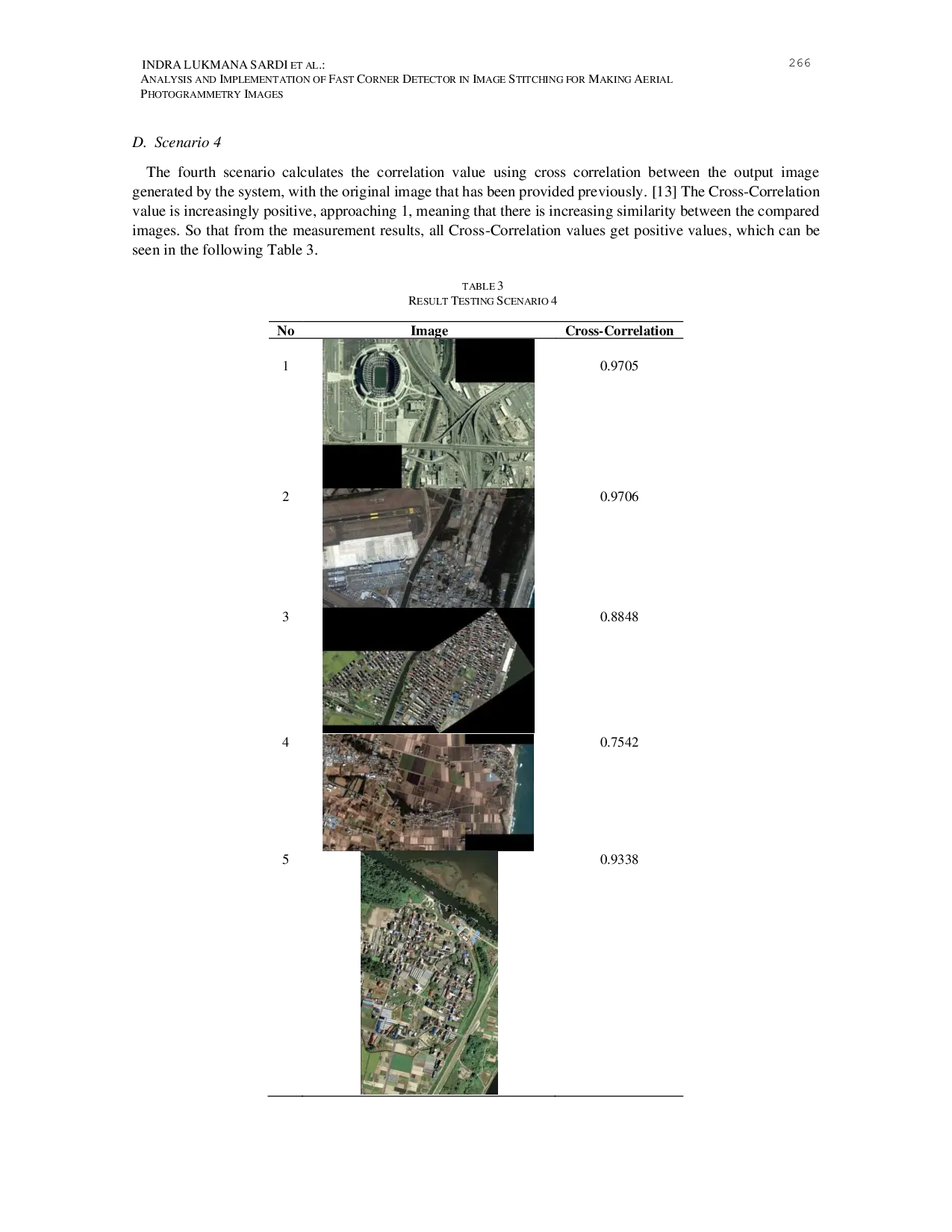 JURIS Analysis and Implementation of a Fast Corner Detector on Image Stitching in the Formation of Aerial Photogrammetry Images