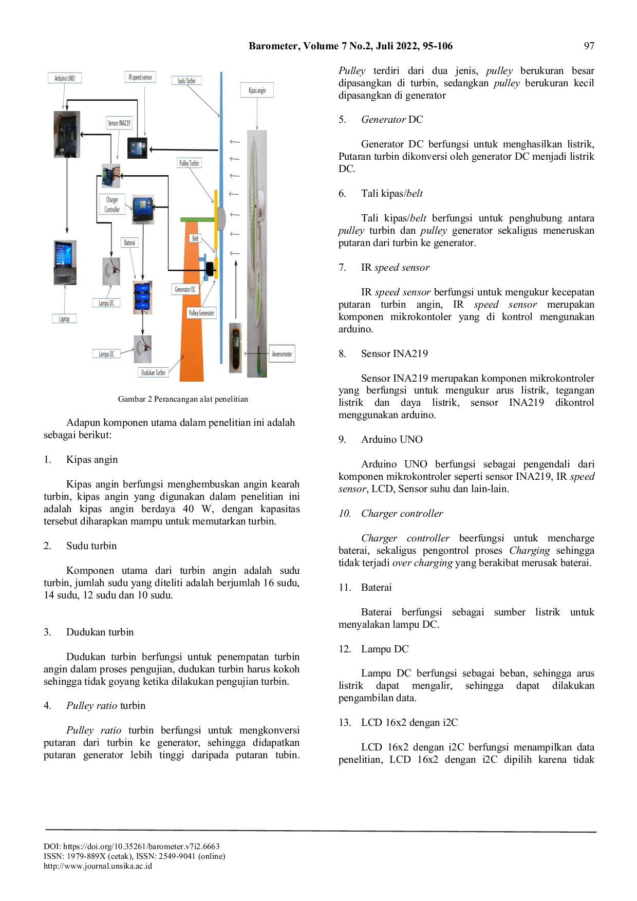 JURIS Pengaruh Jumlah Sudu Turbin Angin Horisontal Terhadap Kinerja Dalam Pembangkit Listrik Skala Mikro