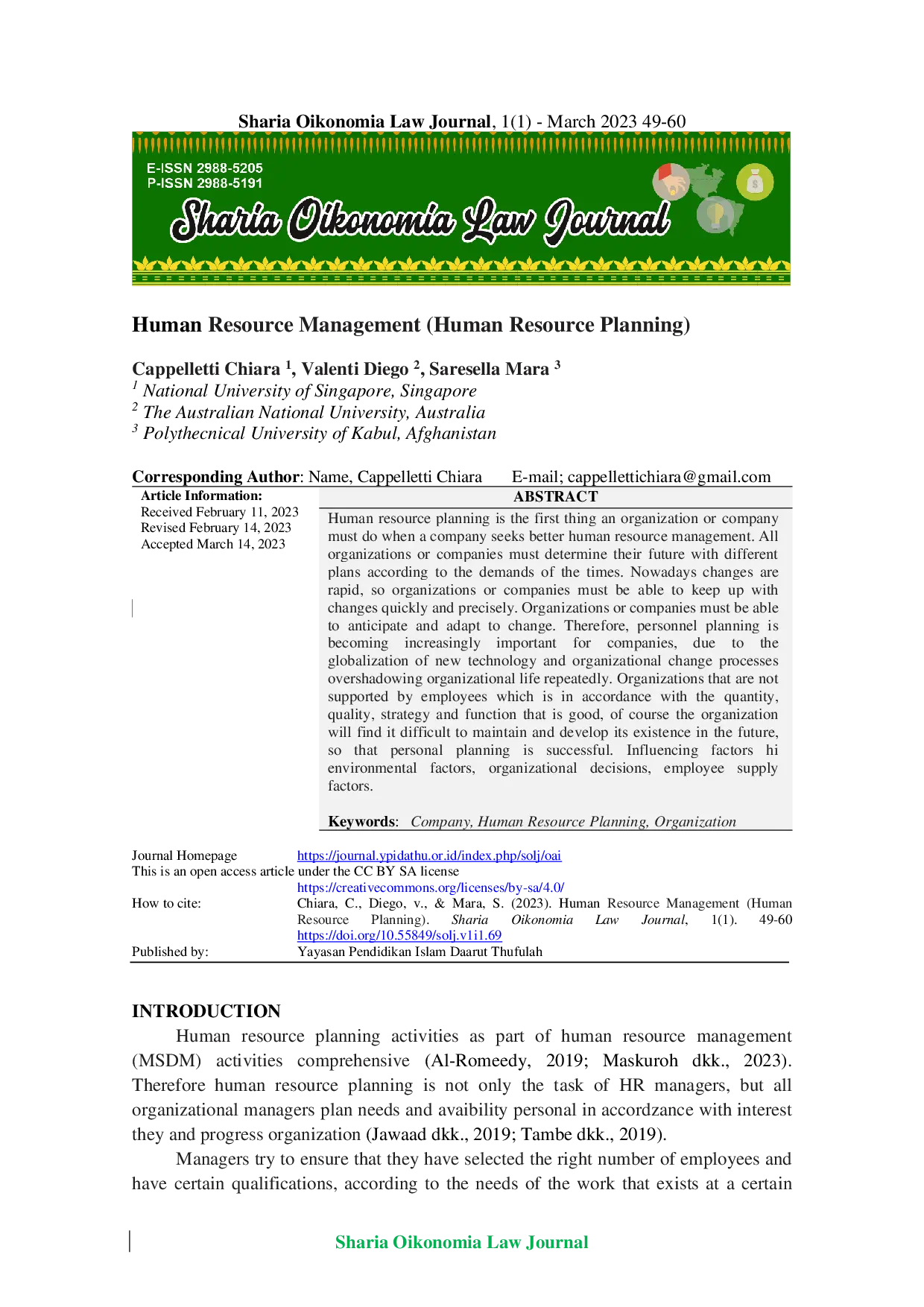 JURIS Human Resource Management Human Resource Planning