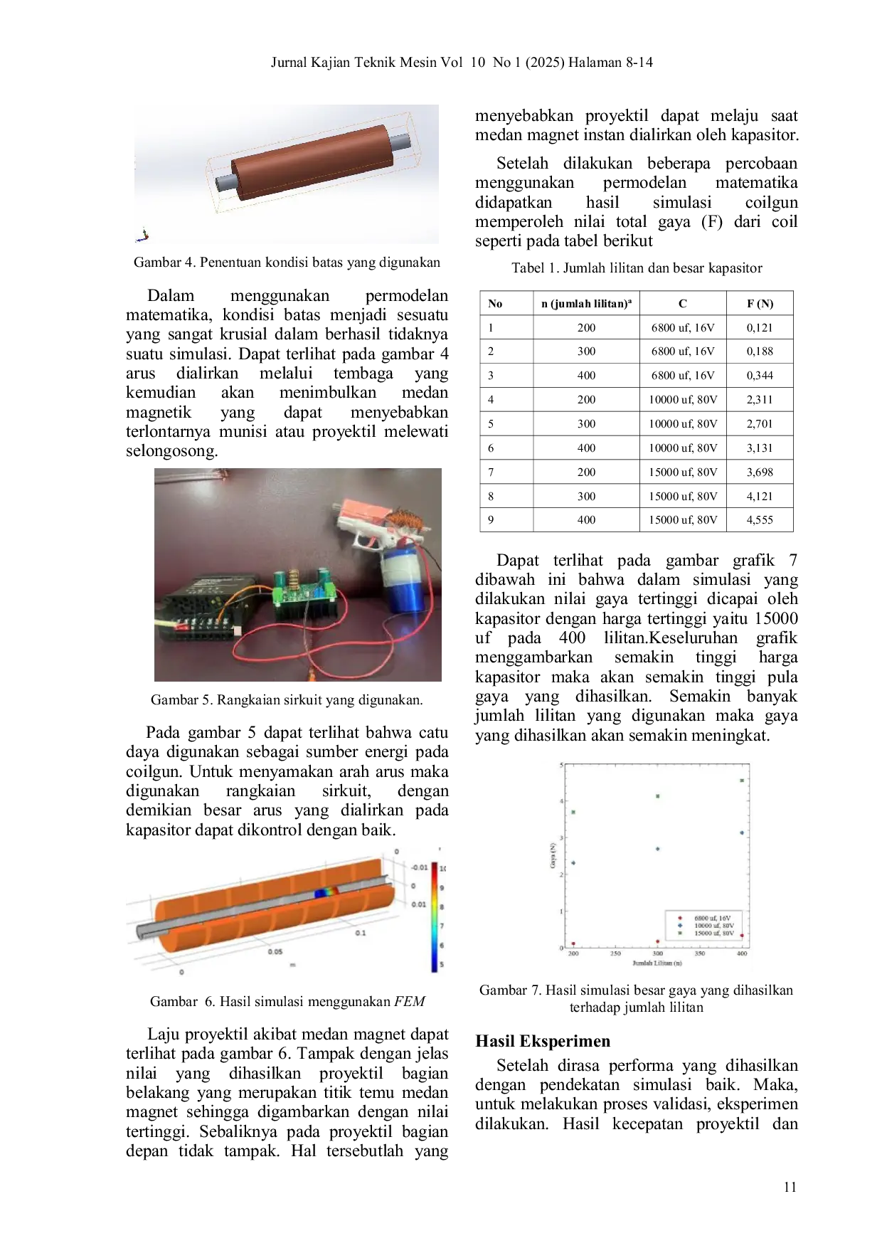 JURIS Rancang Bangun Coilgun Induksi Satu Tingkat Dengan Optimasi Dimensi