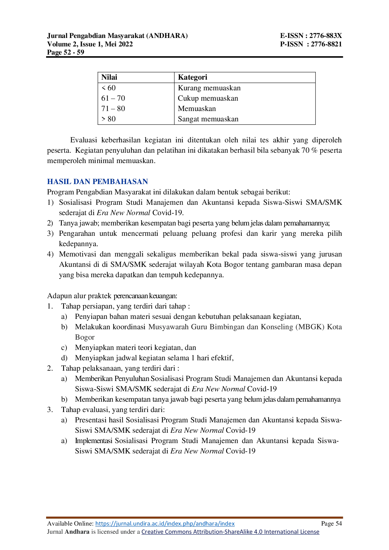 JURIS Sosialisasi Program Studi Manajemen dan Akuntansi kepada Siswa Siswi SMA SMK Sederaat di Era New Normal Covid 19 Wilayah Kota Bogor