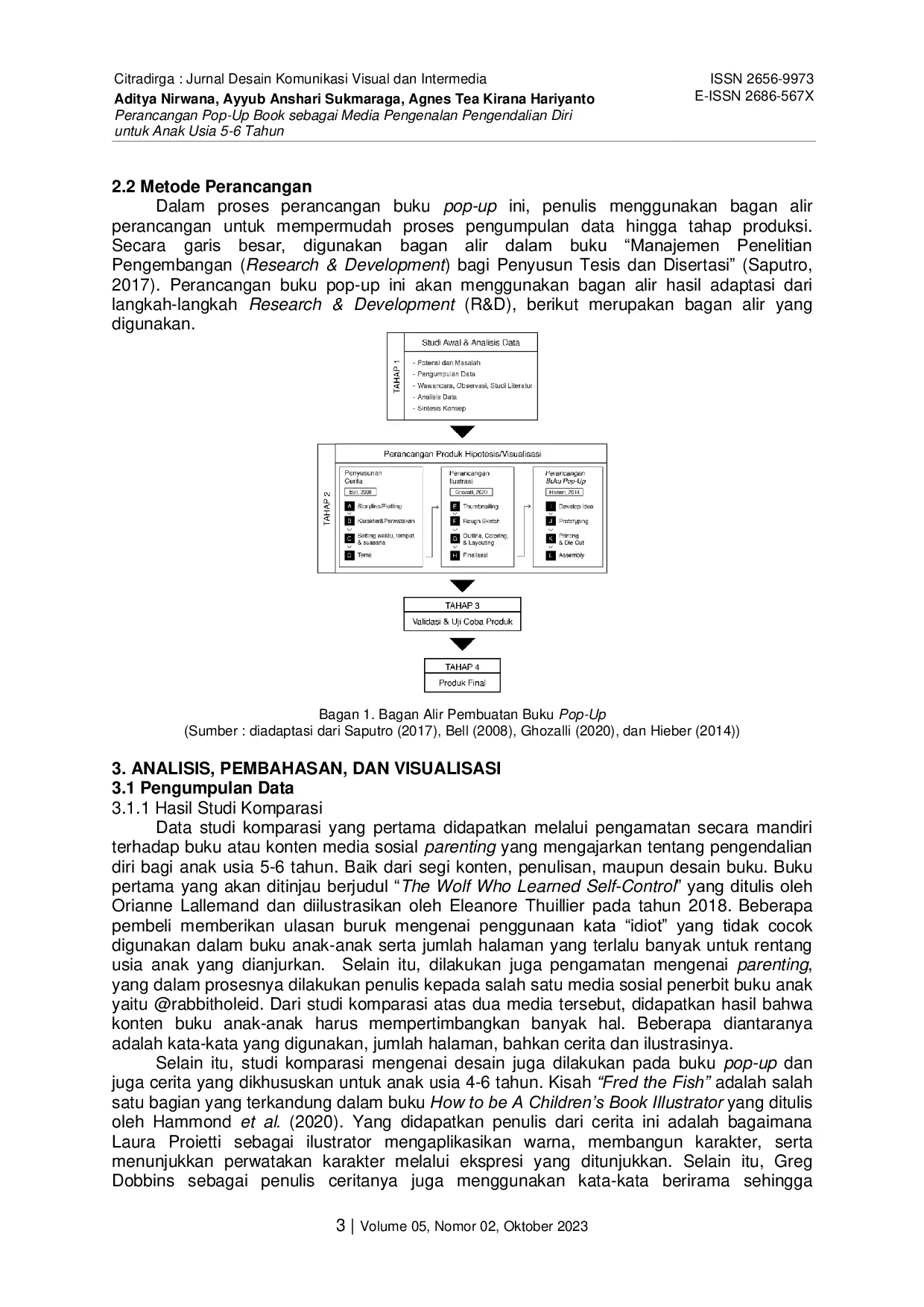 JURIS Perancangan Pop Up Book sebagai Media Pengenalan Pengendalian Diri untuk Anak Usia 5 6 Tahun