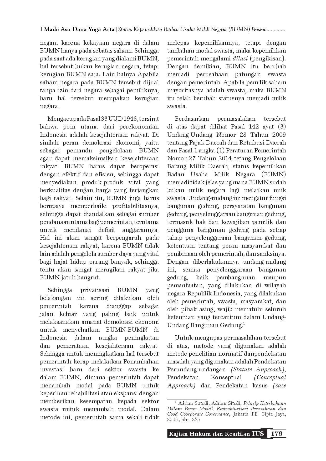 juris Status Kepemilikan Badan Usaha Milik Negara Bumn Persero Setelah Dikuasai Oleh Pihak Swasta