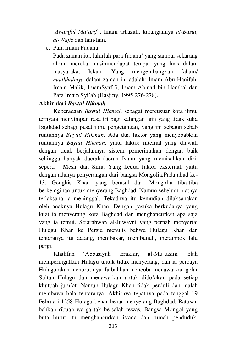 JURIS Baitul Hikmah Sebagai Pusat Peradaban Islam Pada Masa Dinasti Abbasiyah