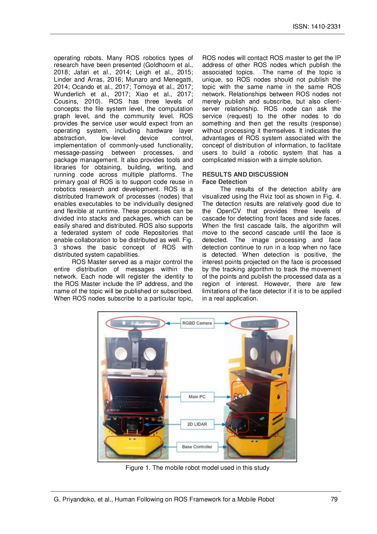 JURIS Human Following on Ros Framework for a Mobile Robot