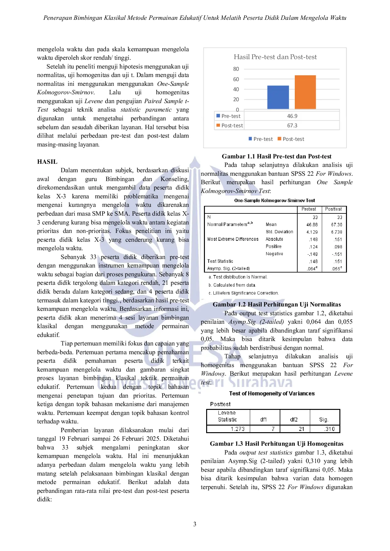 JURIS Penerapan Bimbingan Klasikal Metode Permainan Edukatif Untuk Melatih Peserta Didik Dalam Mengelola Waktu