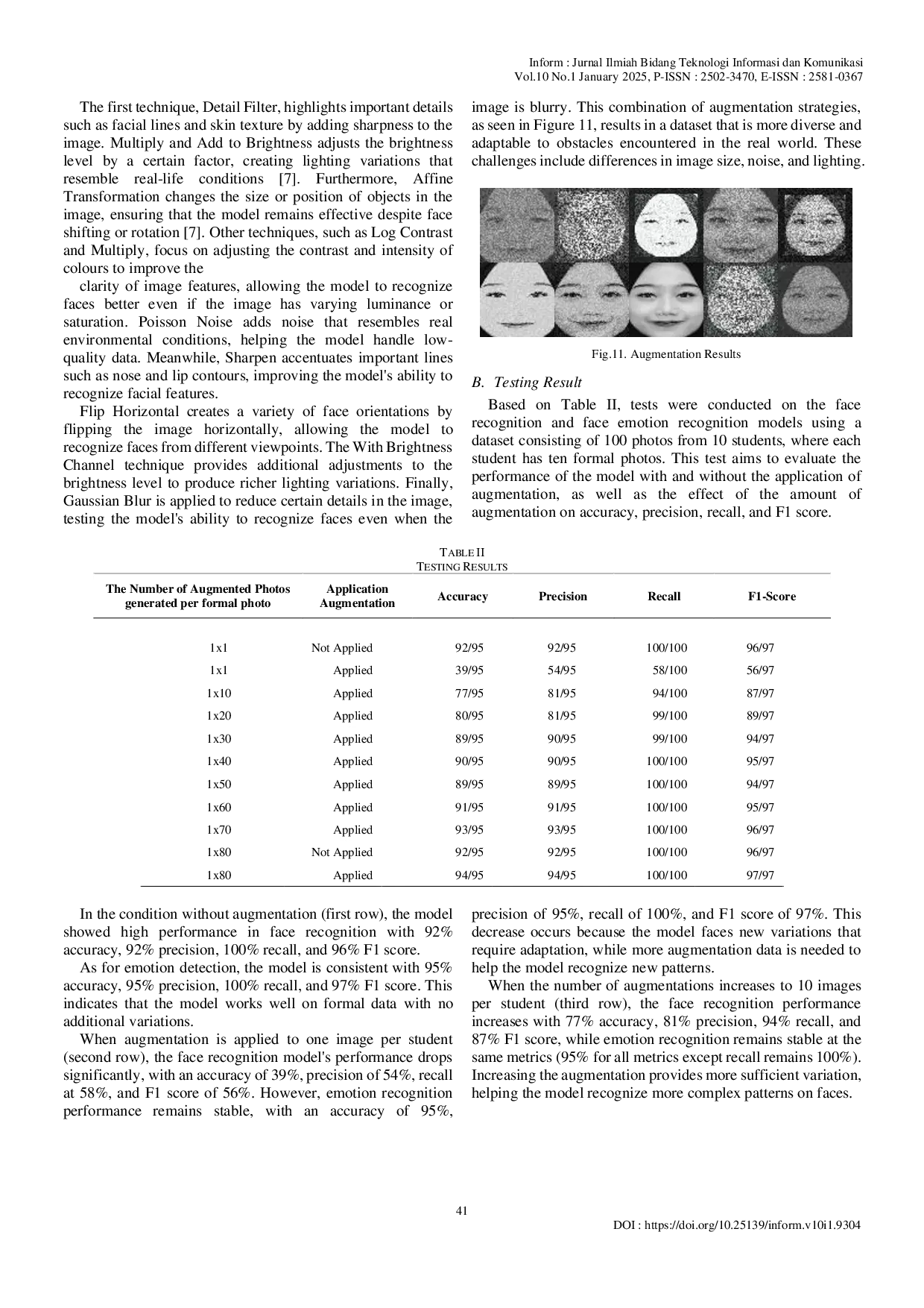 JURIS Optimizing Face Recognition and Emotion Detection in Student Identification Using FaceNet and YOLOv8 Models