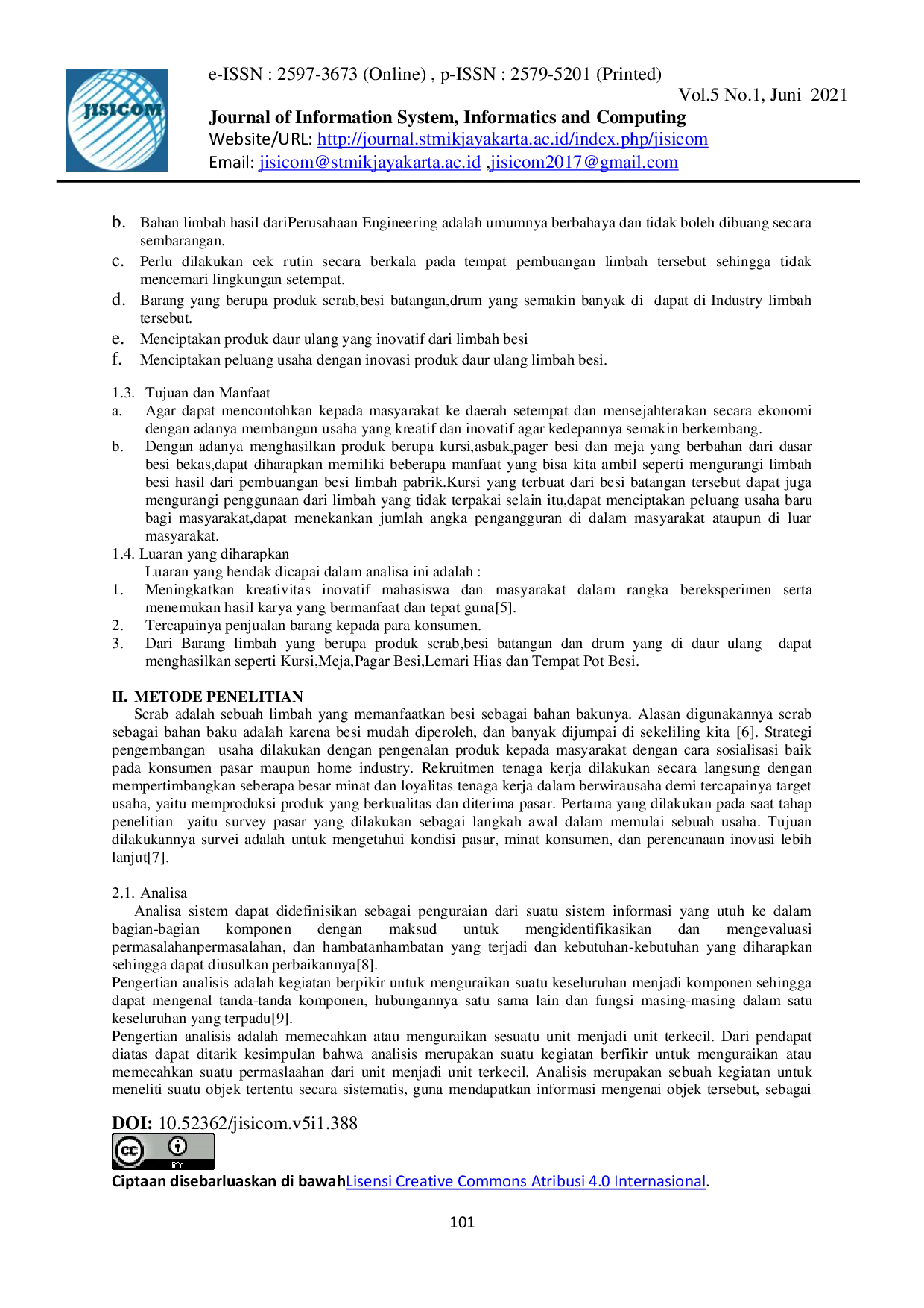 juris Analisa Bisnis Limbah Pada CV Duta Gemilang Jaya