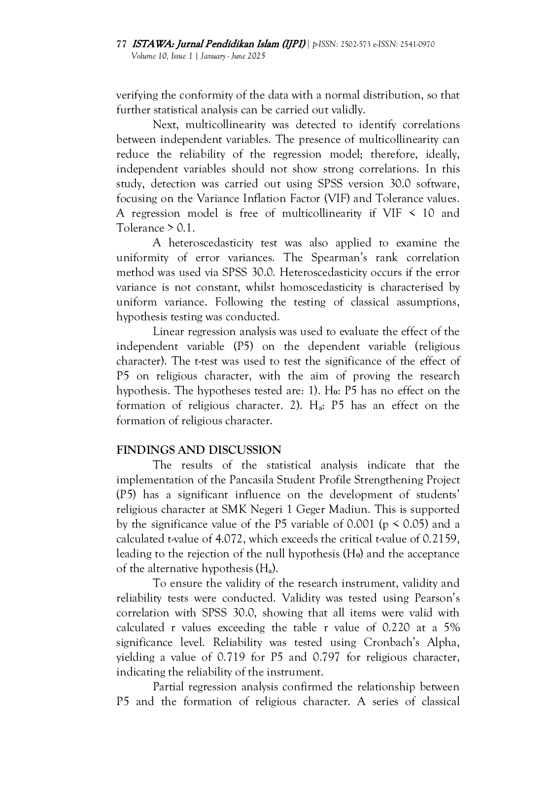 JURIS Fostering Religious Character through P5 Activities at SMK Negeri 1 Geger