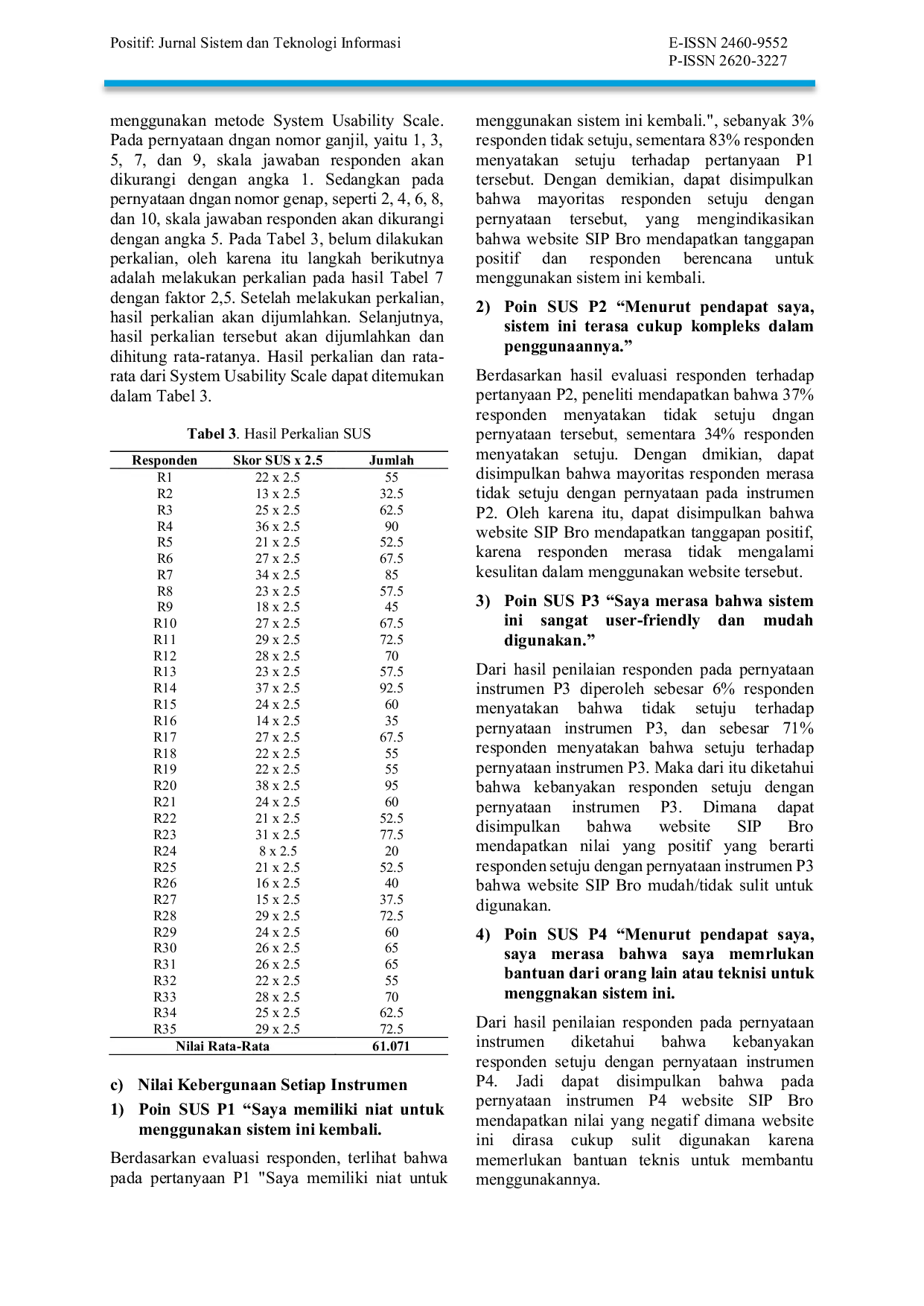 JURIS Evaluasi Usability Dan Rekomendasi Perbaikan Website Sip Bro Menggunakan Metode Sus Dan Think Aloud