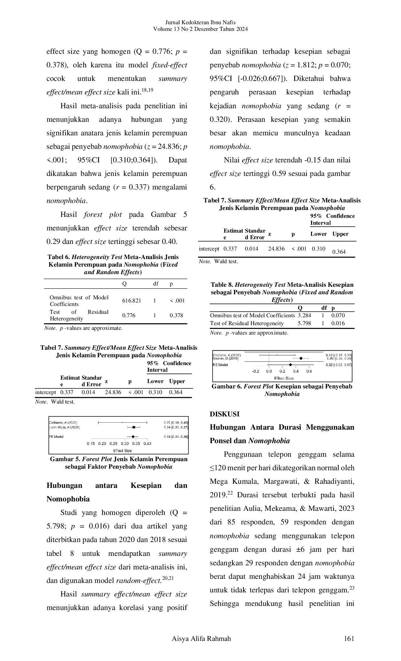 JURIS Studi Meta Analisis Determinan Penyebab Nomophobia di Kalangan Remaja