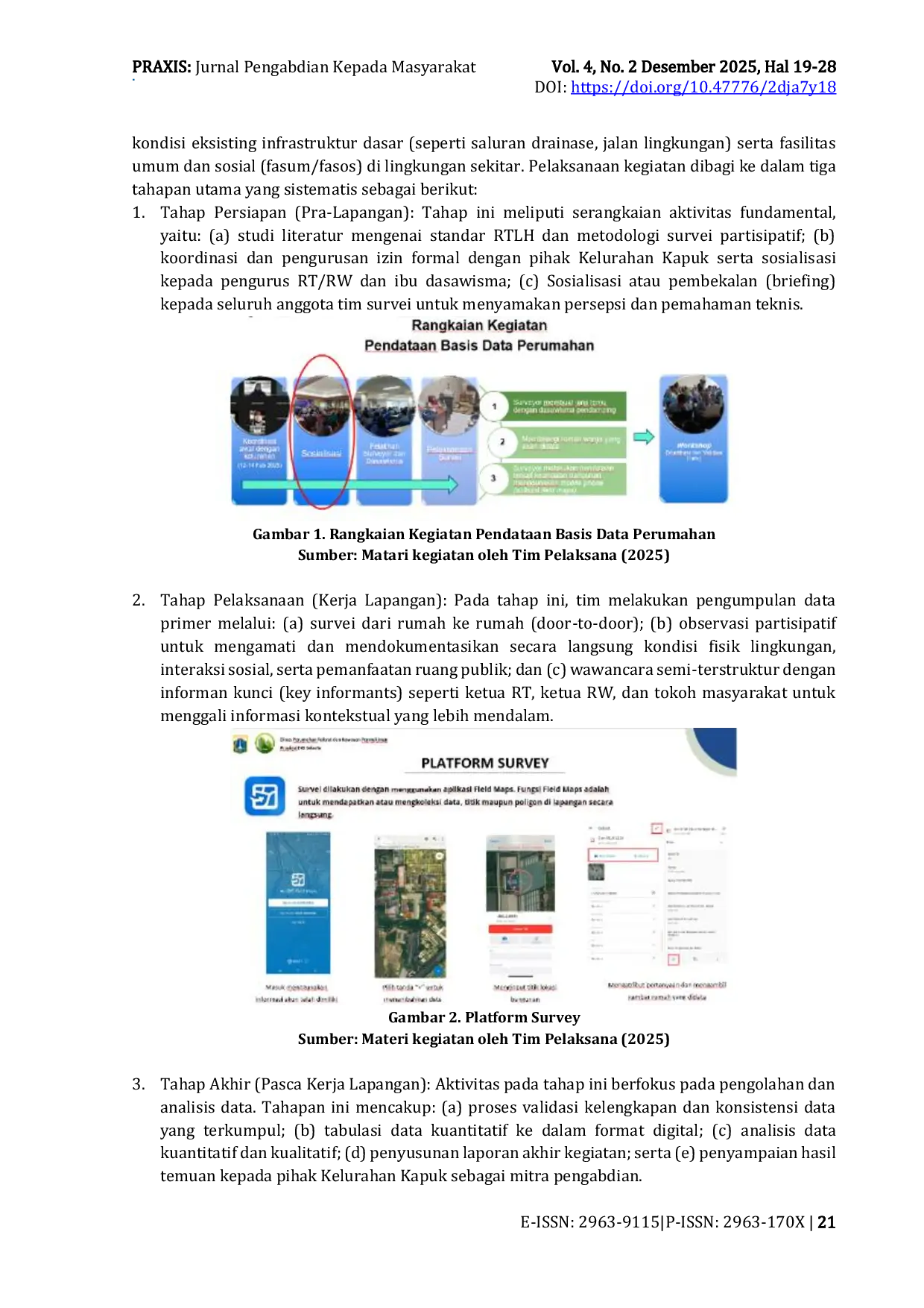 JURIS Pendataan Dan Pemetaan Spasial Rumah Tidak Layak Huni Sebagai Dasar Perencanaan Pembangunan Di Kelurahan Kapuk Jakarta Barat