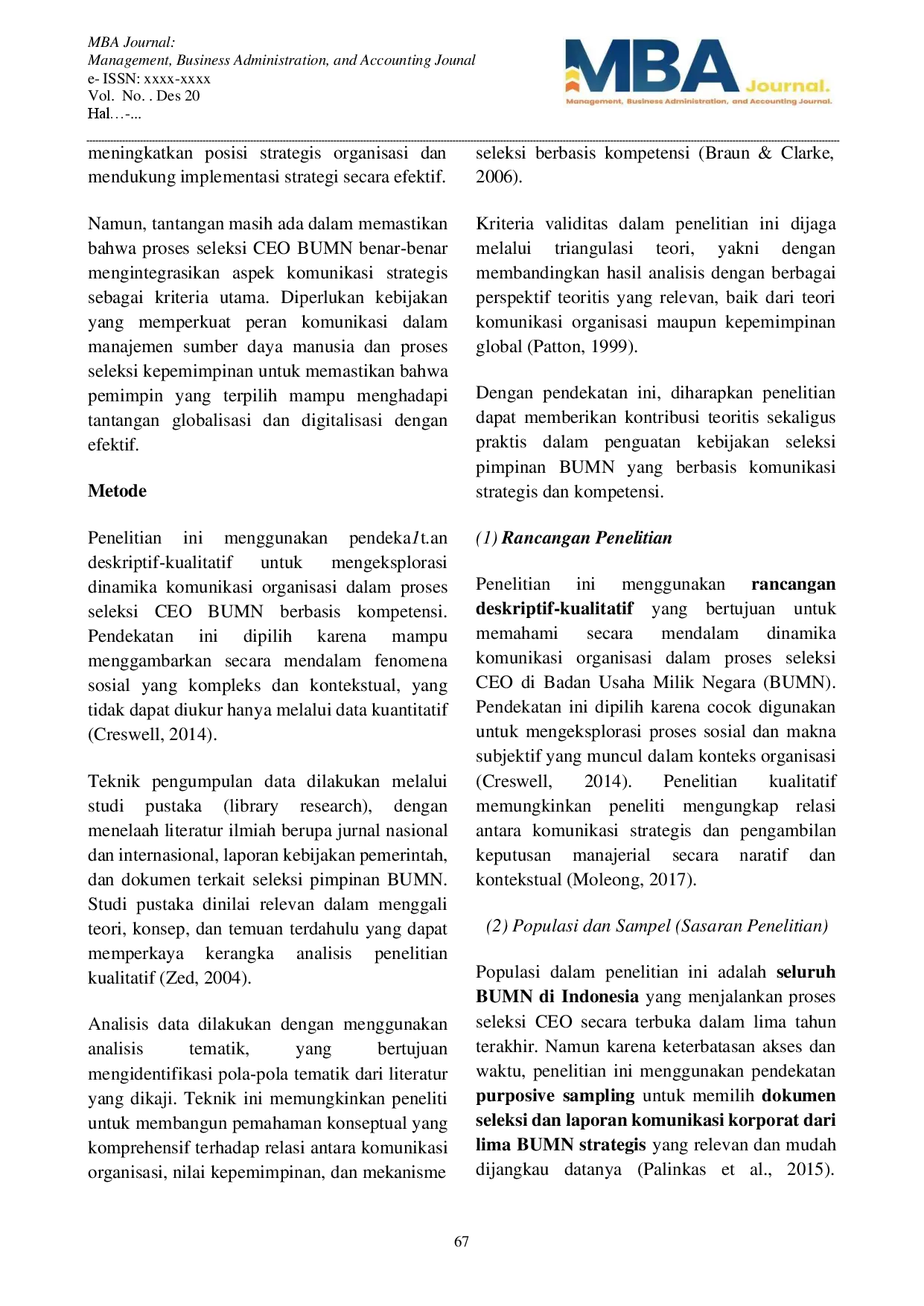 juris Komunikasi Organisasi dalam Proses Seleksi Kepemimpinan Berbasis Kompetensi di BUMN pada Era Persaingan Global