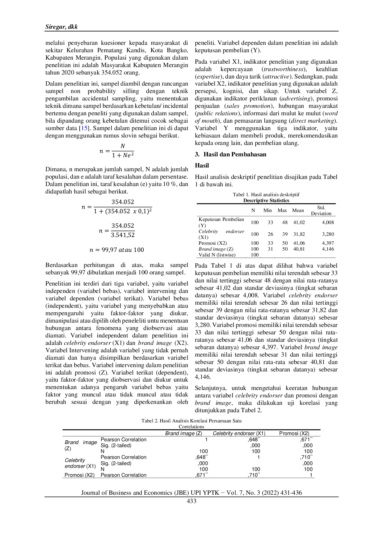 JURIS Celebrity endorser dan Promosi terhadap Keputusan Pembelian dengan Brand image sebagai Variabel Intervening